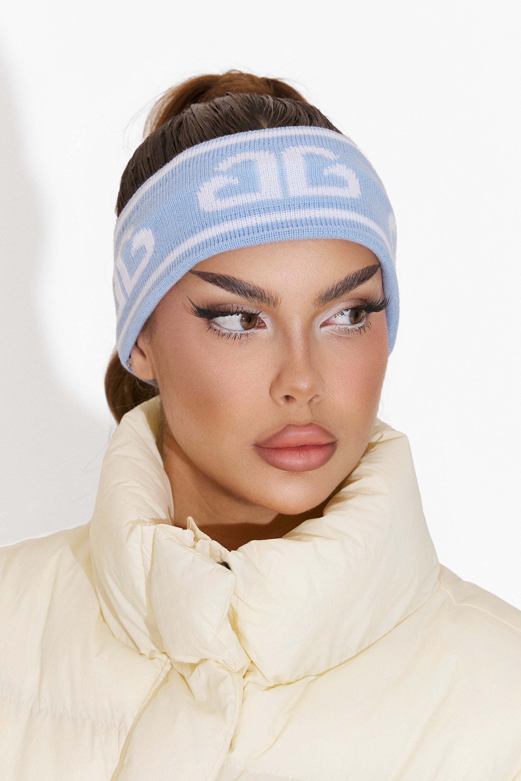 Кежуал дамска лента за глава в синьо Kasra Bogas