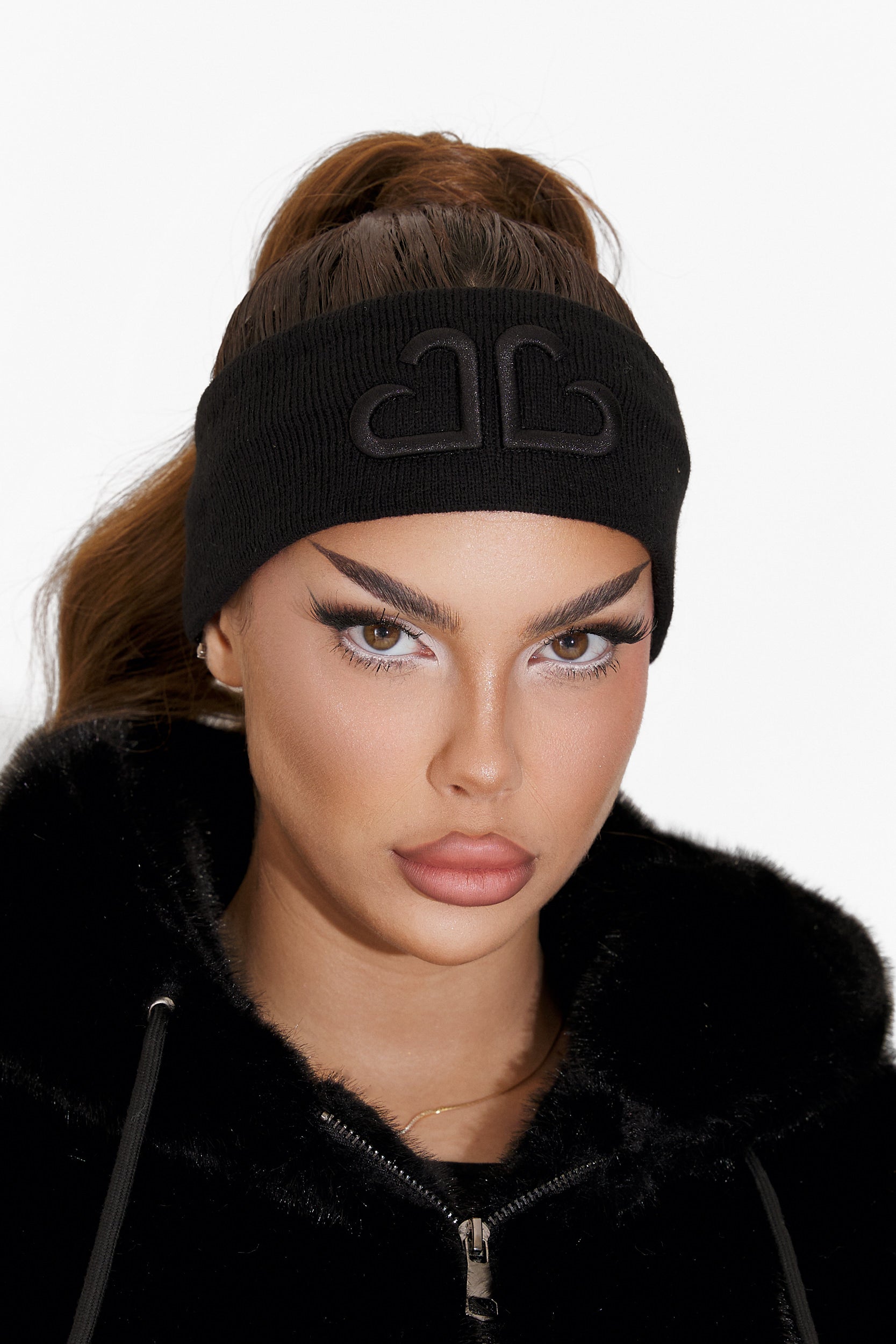 Черна кежуал дамска лента за глава Sharaya Bogas