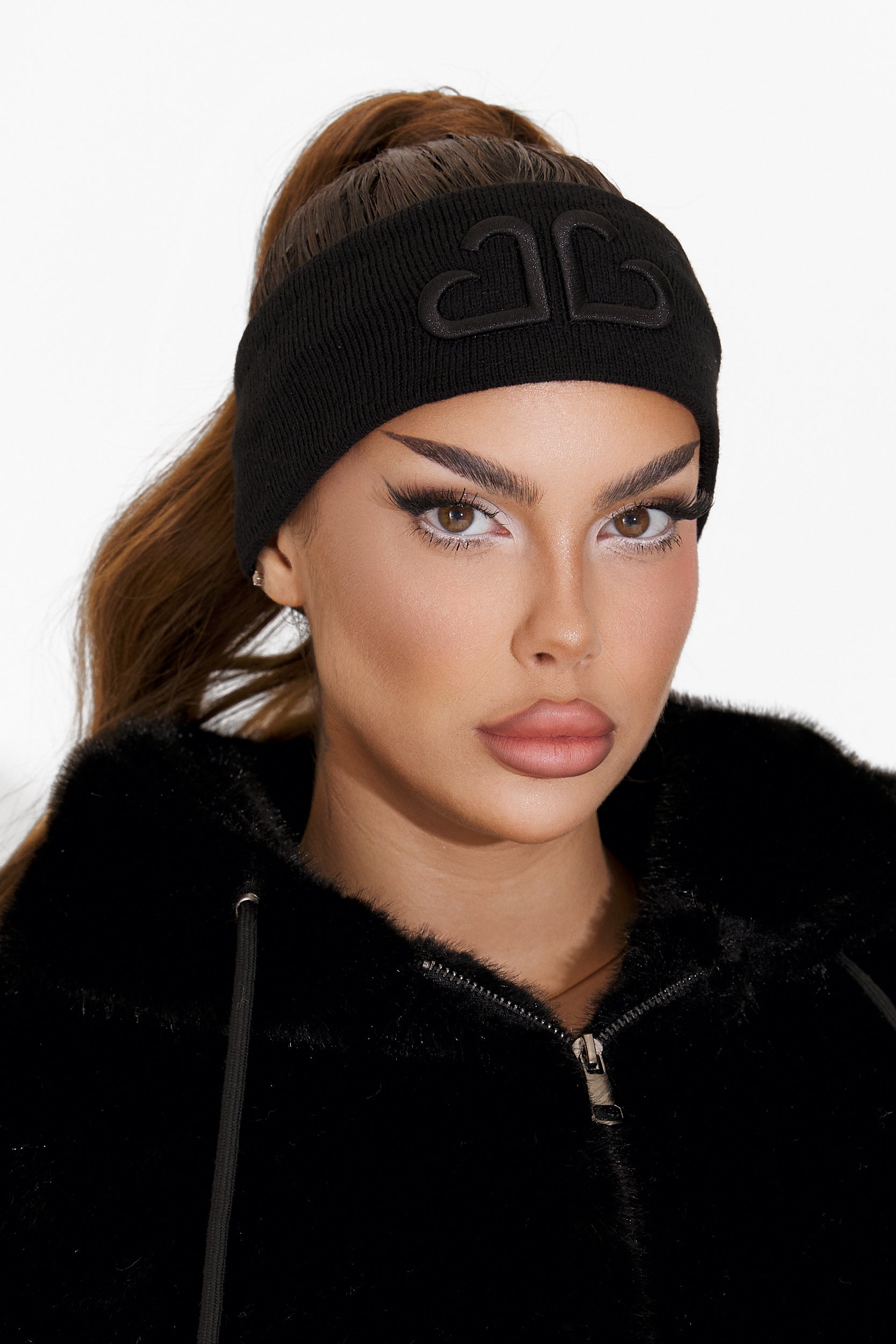 Черна кежуал дамска лента за глава Sharaya Bogas