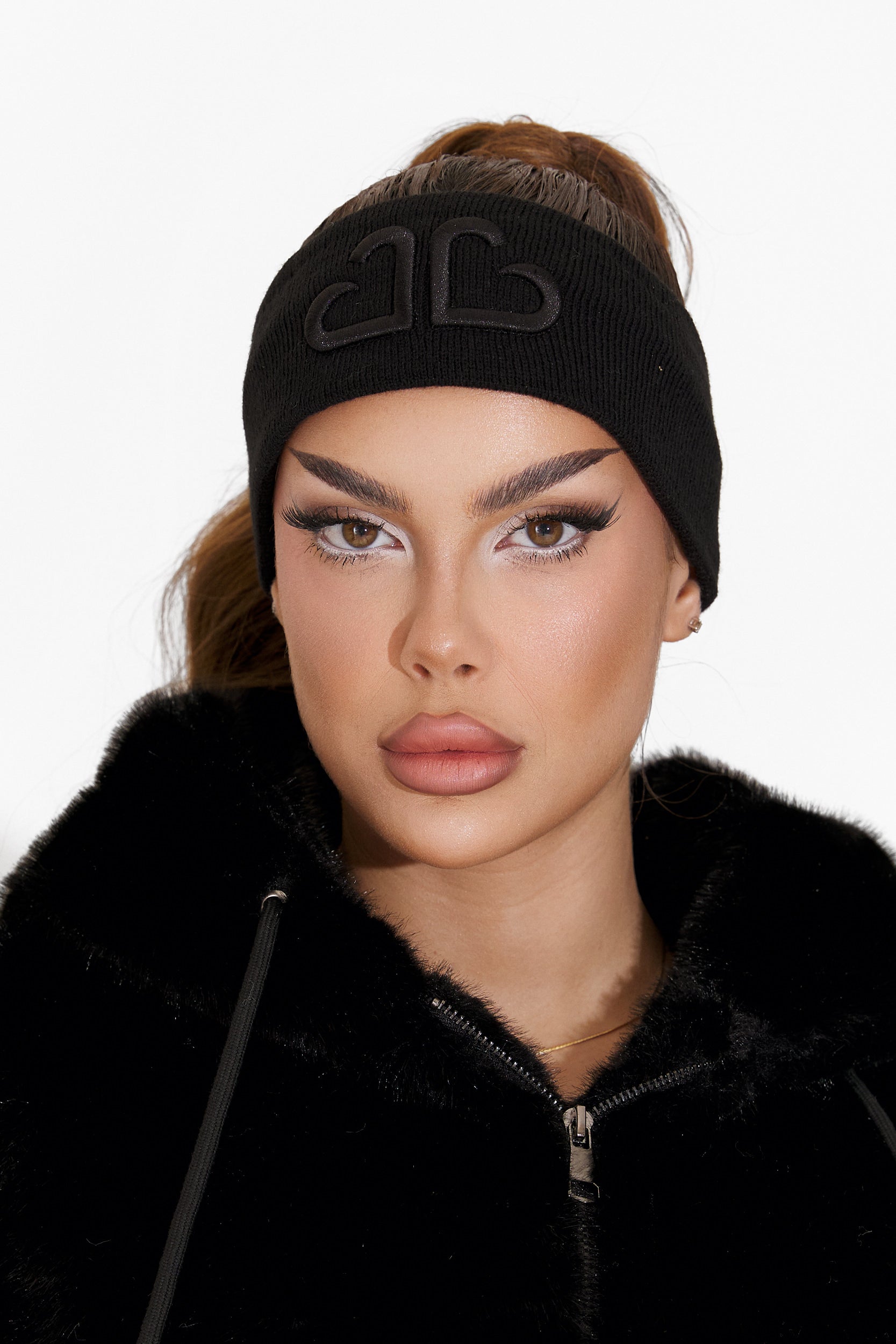 Черна кежуал дамска лента за глава Sharaya Bogas