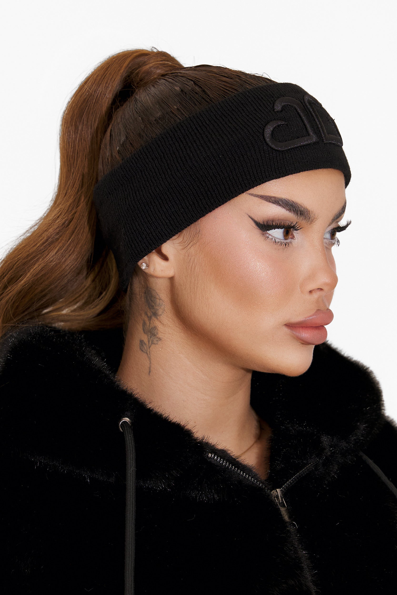 Черна кежуал дамска лента за глава Sharaya Bogas