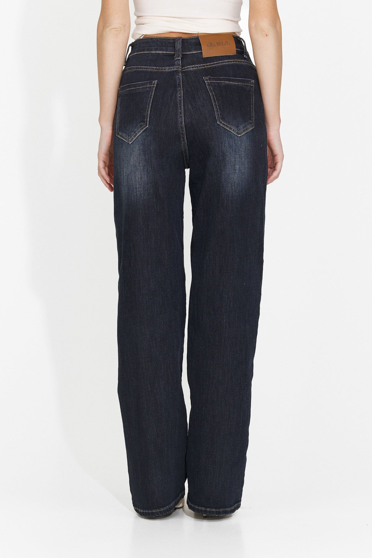 Blugi casual albastri Drysroiza Bogas