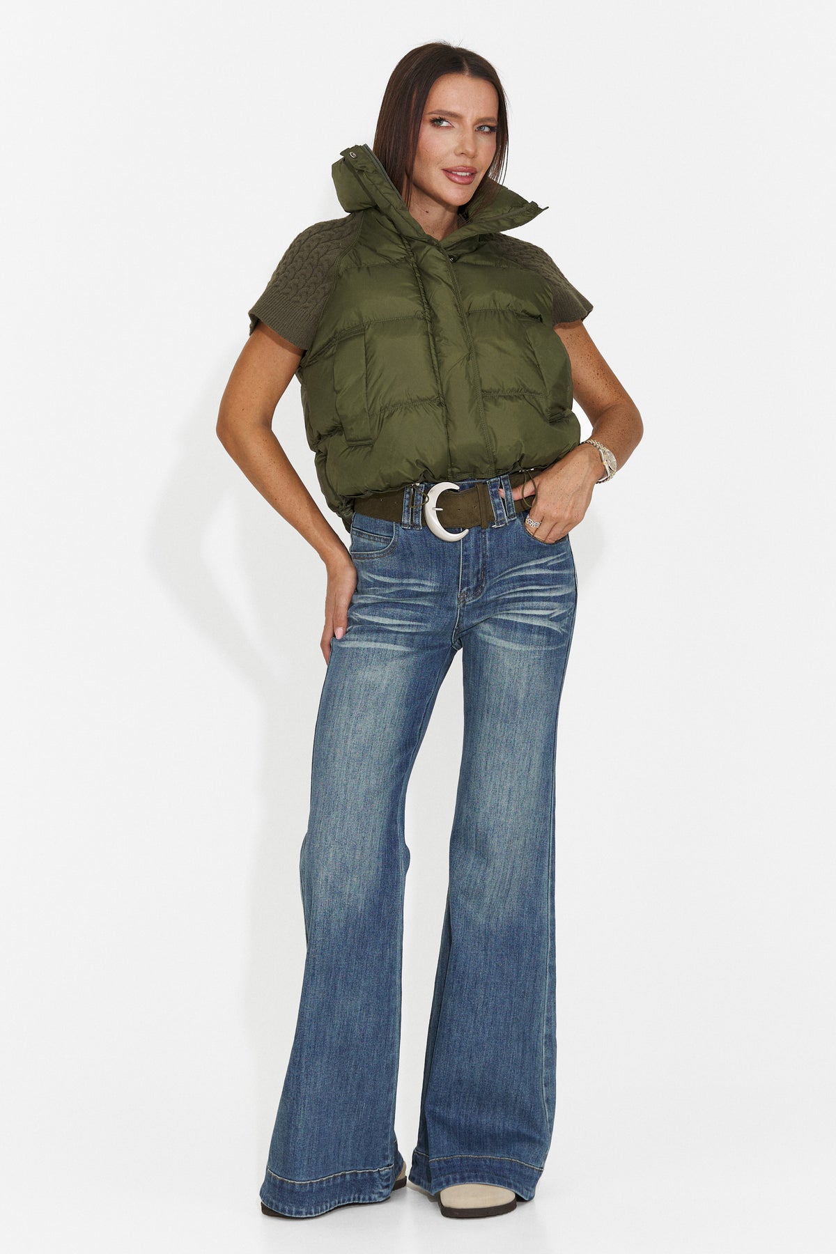 Blugi casual albastri Nsiuara Bogas
