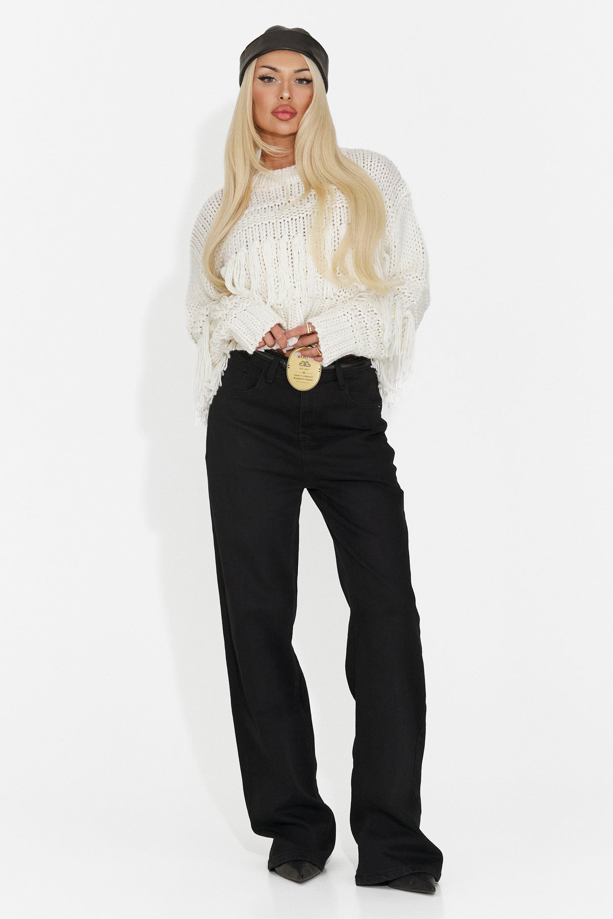 Blugi casual negri Drysroiza Bogas