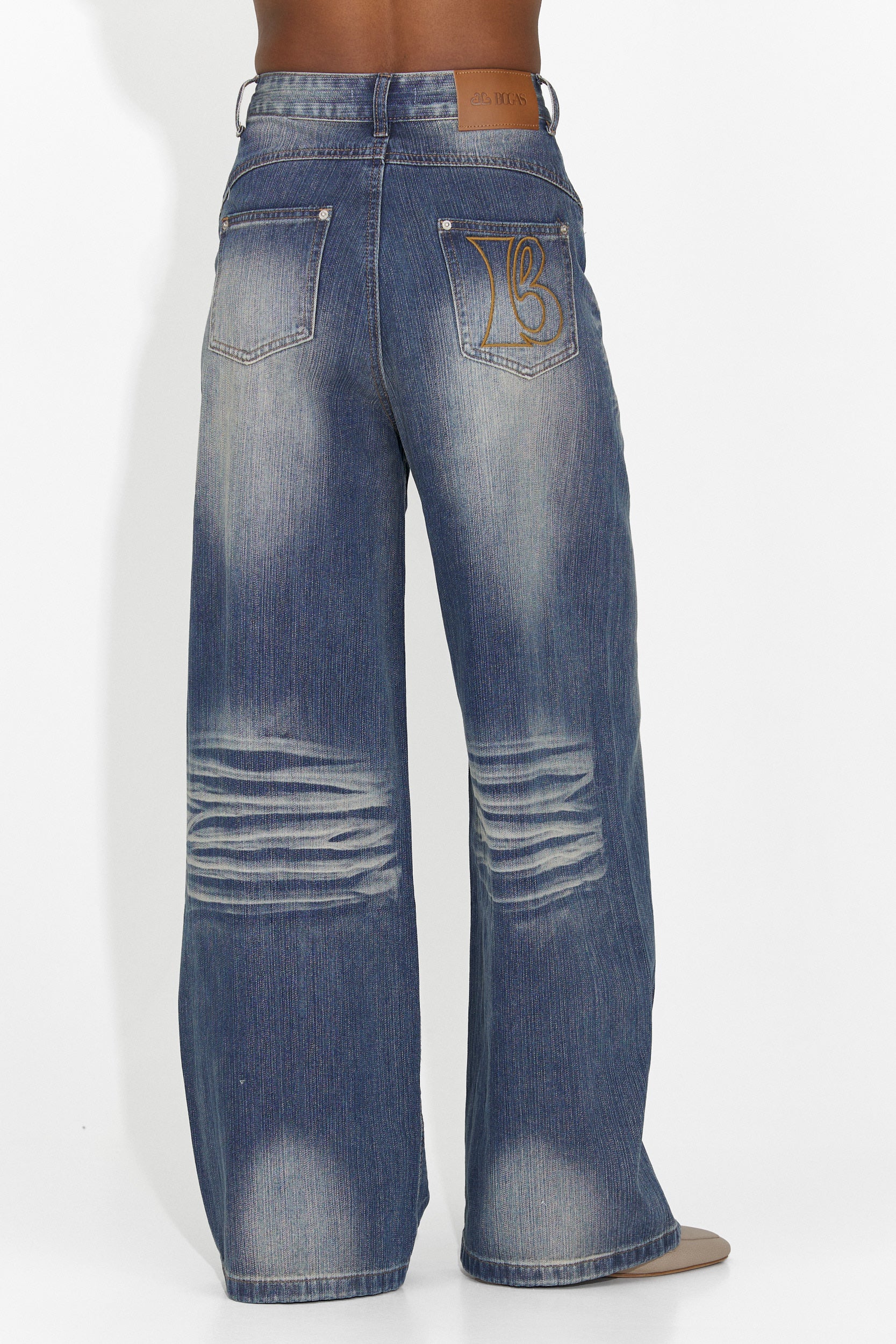 Дамски ежедневни сини дънки Aretha Bogas