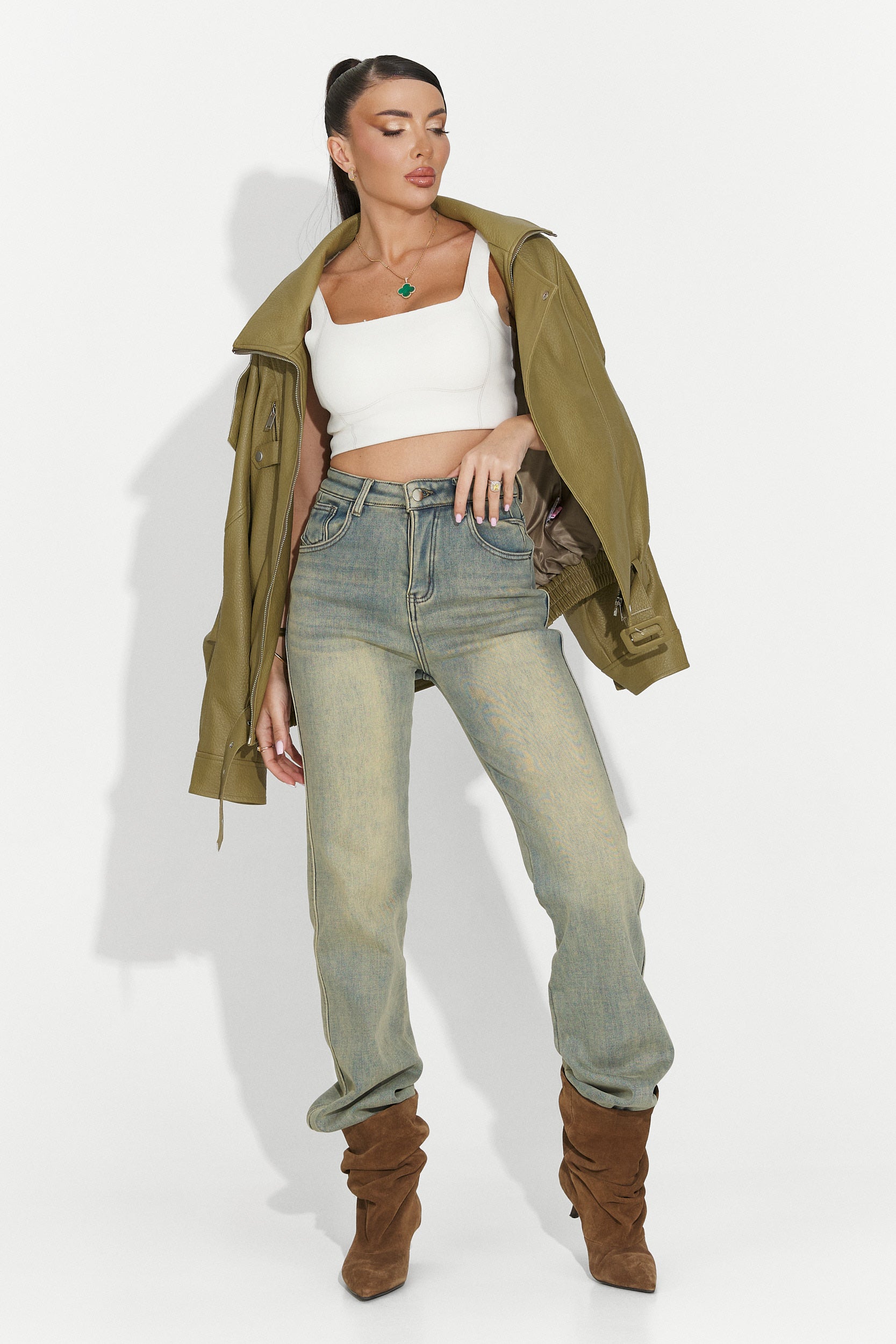 Сини дамски ежедневни дънки Brisia Bogas