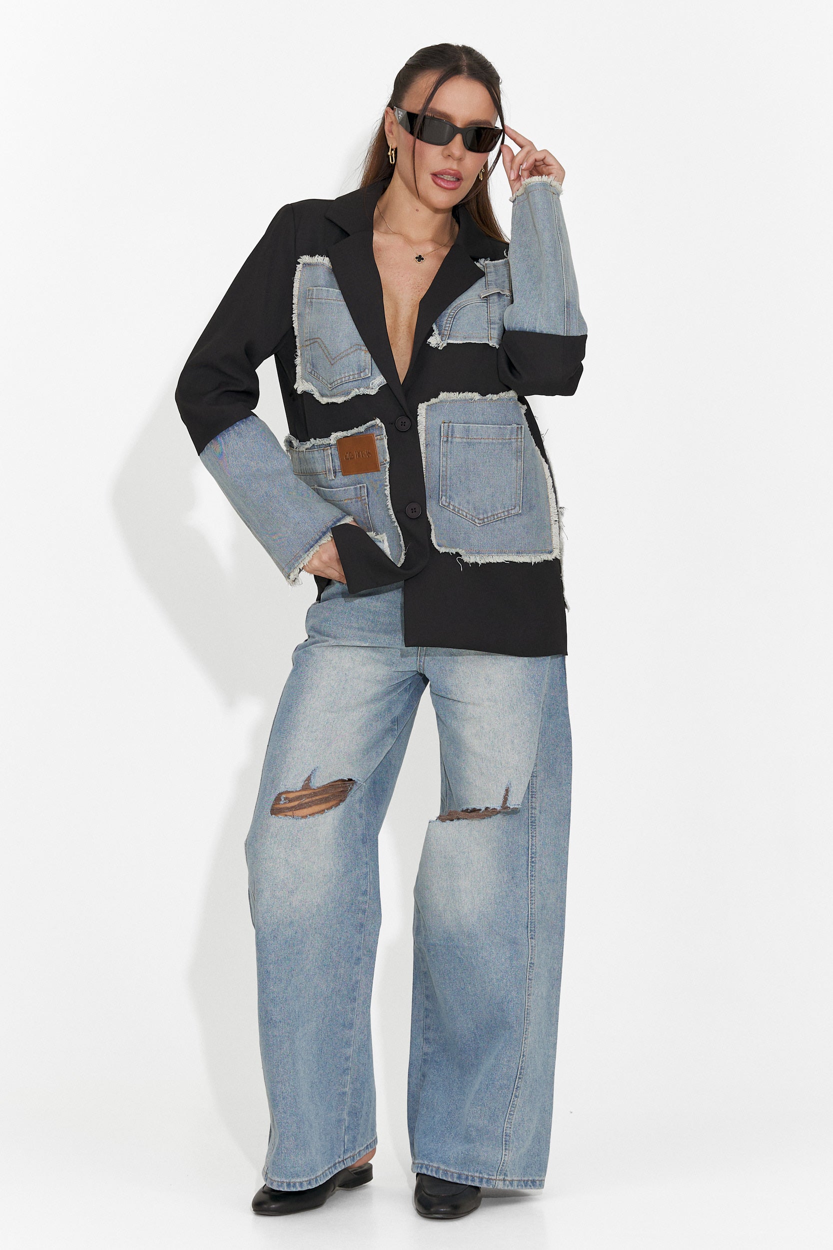 Сини дамски ежедневни дънки Calora Bogas