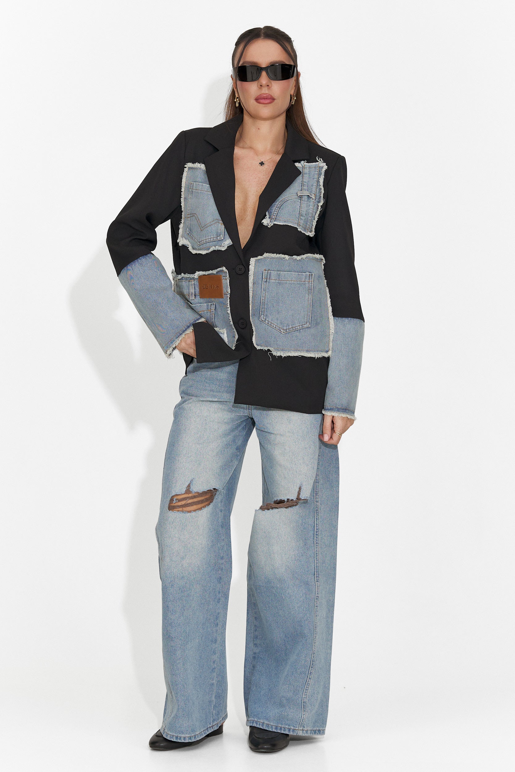 Сини дамски ежедневни дънки Calora Bogas