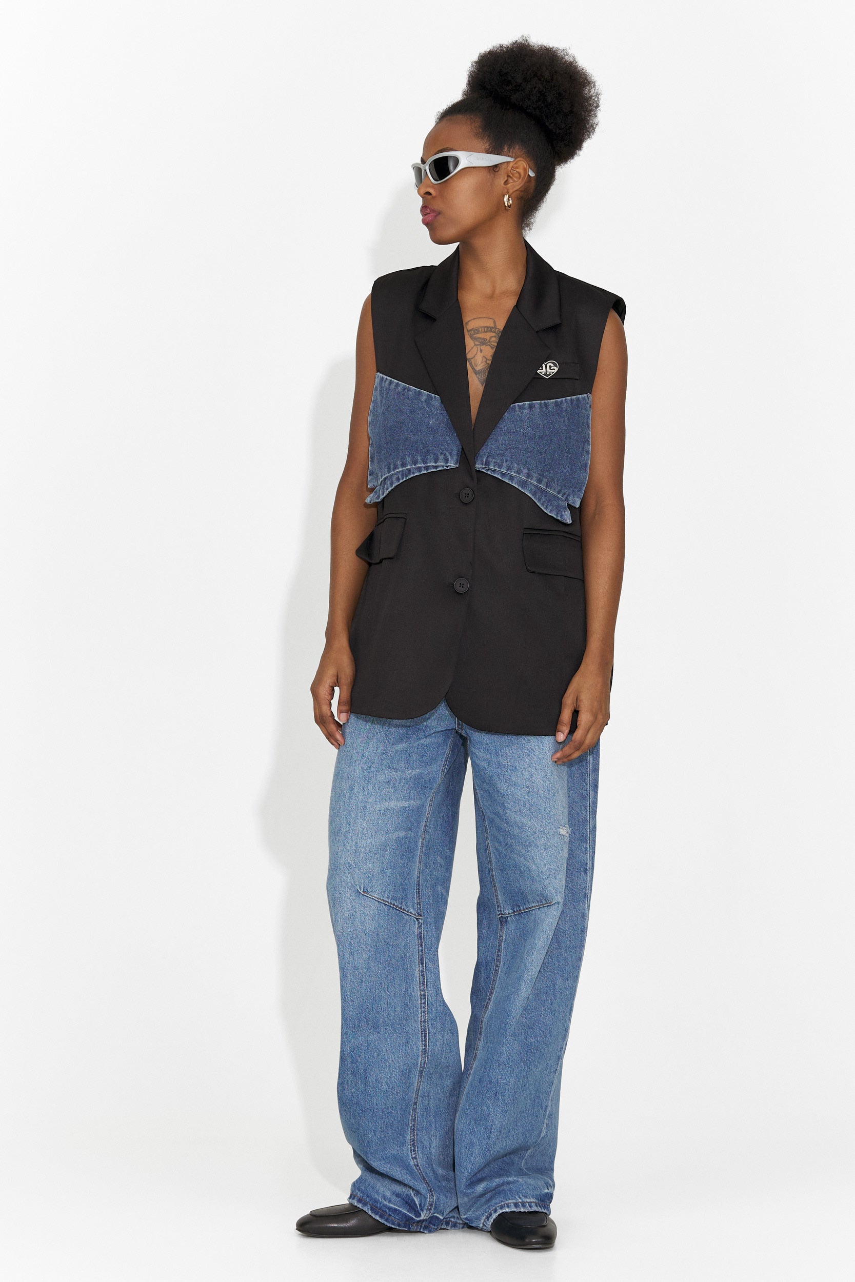 Дамски ежедневни сини дънки Hanina Bogas