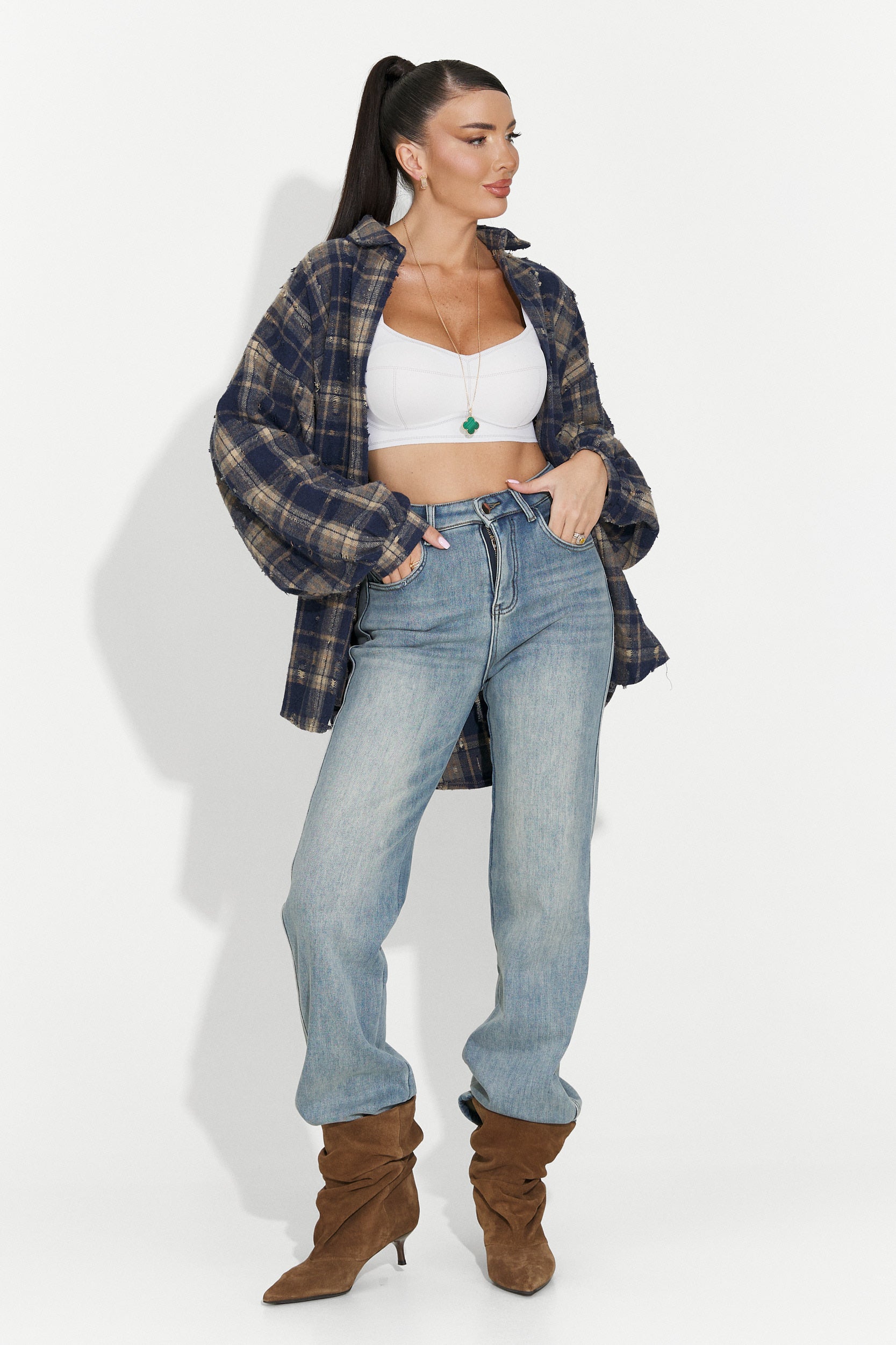 Дамски ежедневни сини дънки Hetafe Bogas