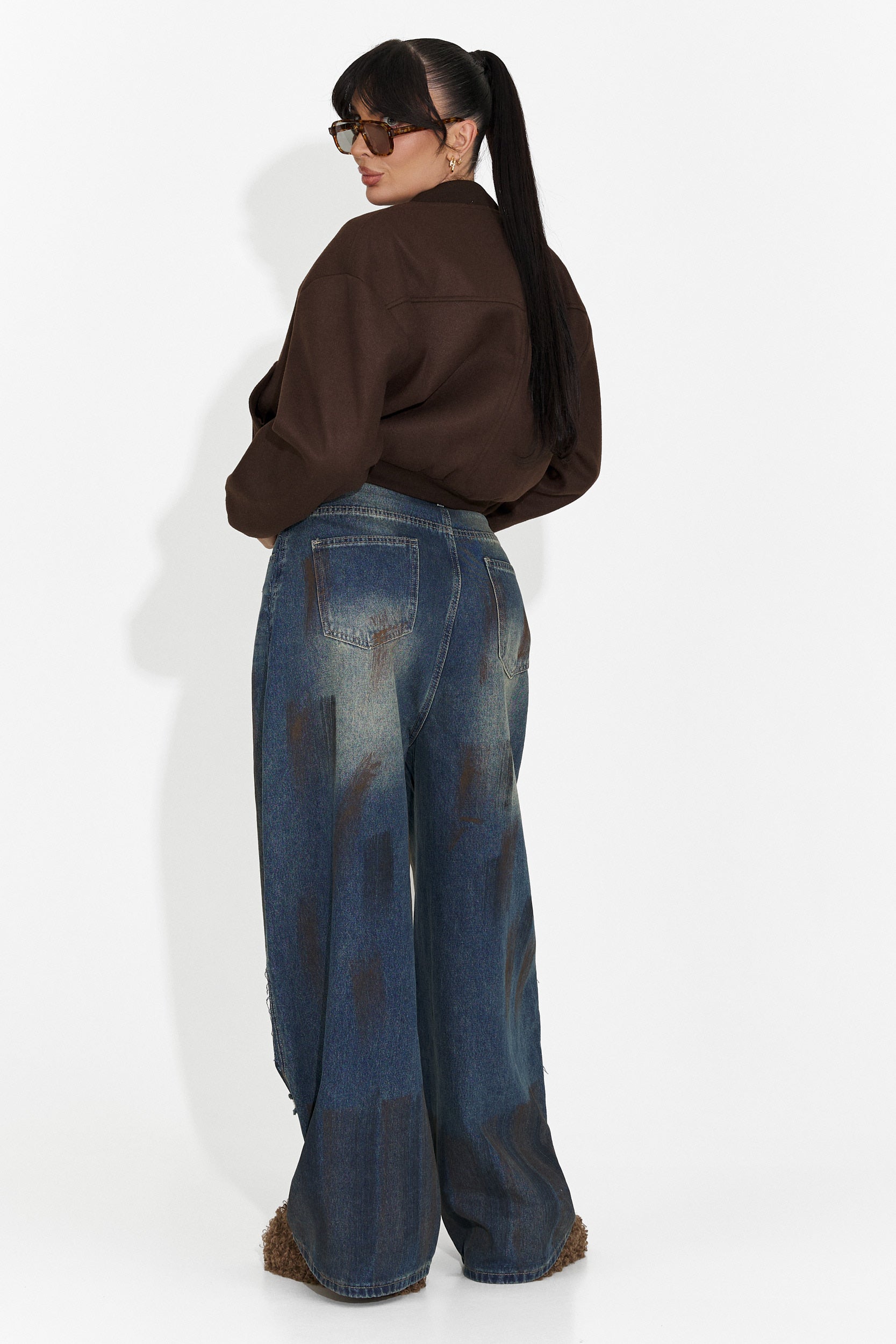 Сини дамски ежедневни дънки Timina Bogas