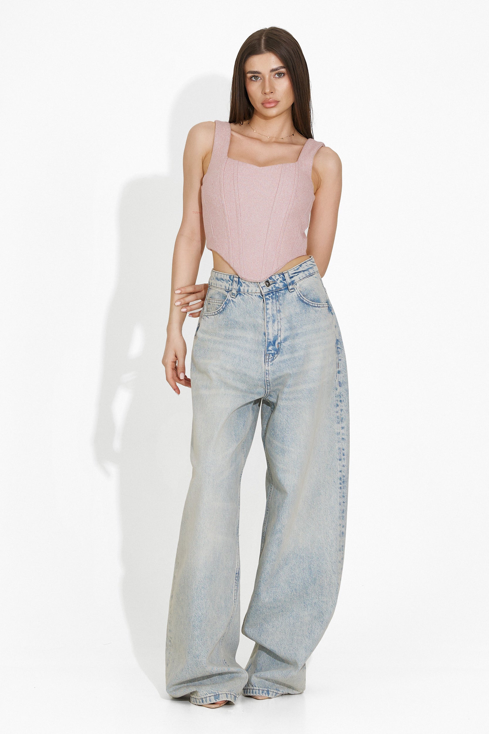 Дамски casual дънки синьо Karysa Bogas