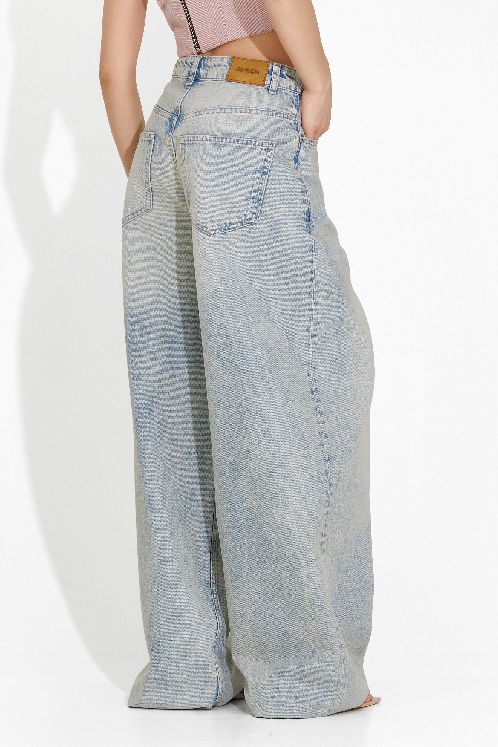 Дамски casual дънки синьо Karysa Bogas