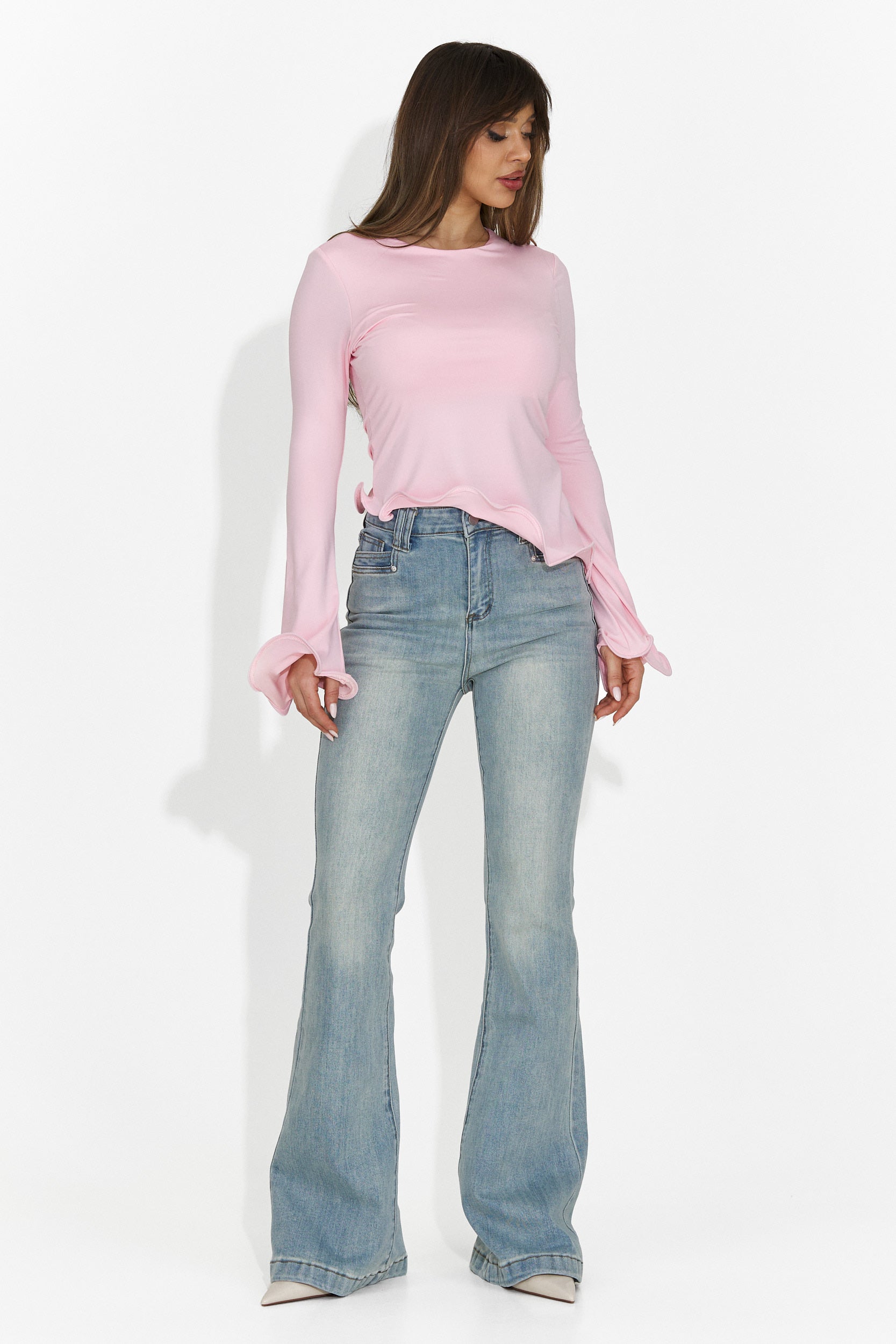 Дамски ежедневни светлосини дънки Патрика Богас