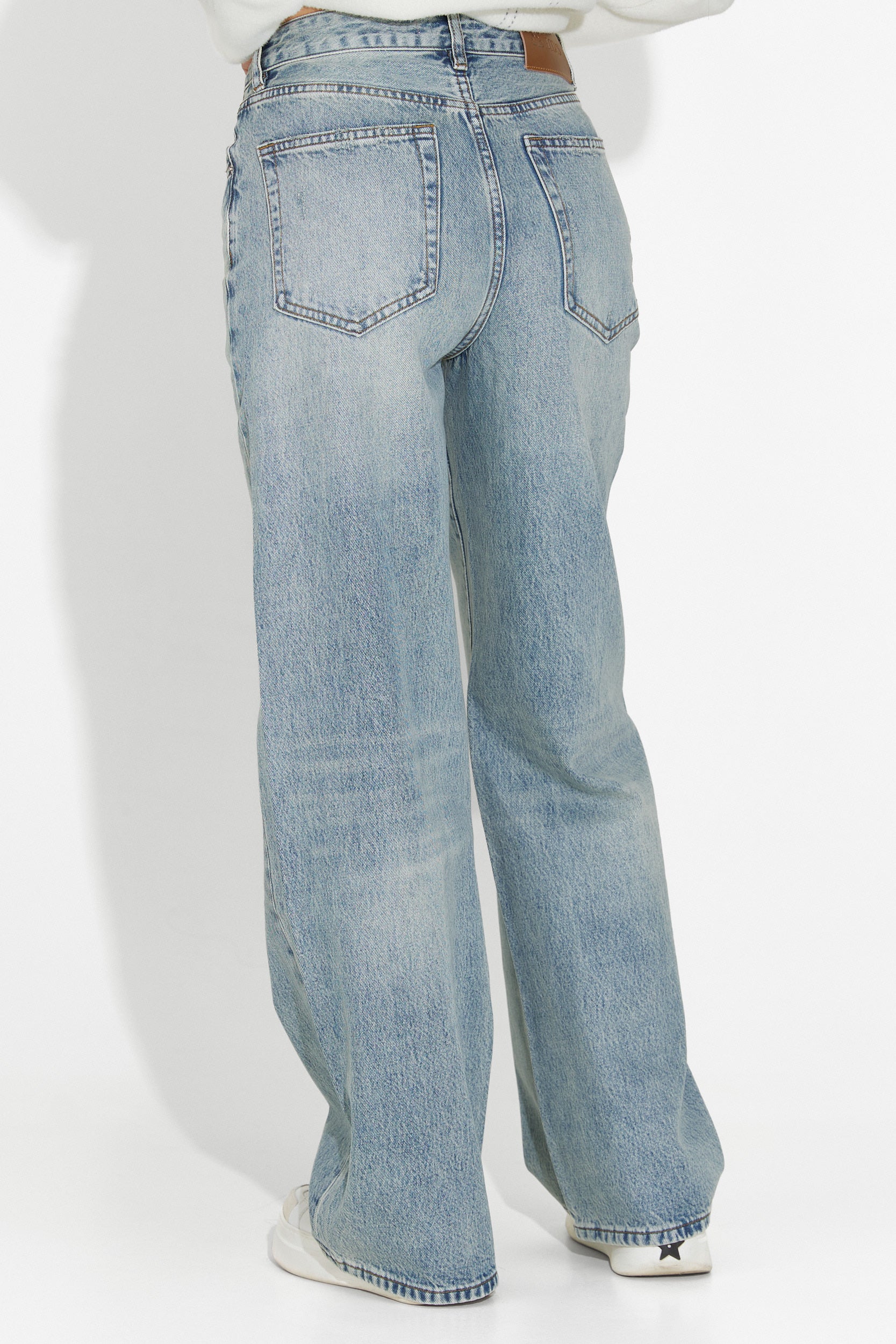 Дамски кежуал дънки в синьо Sadia Bogas