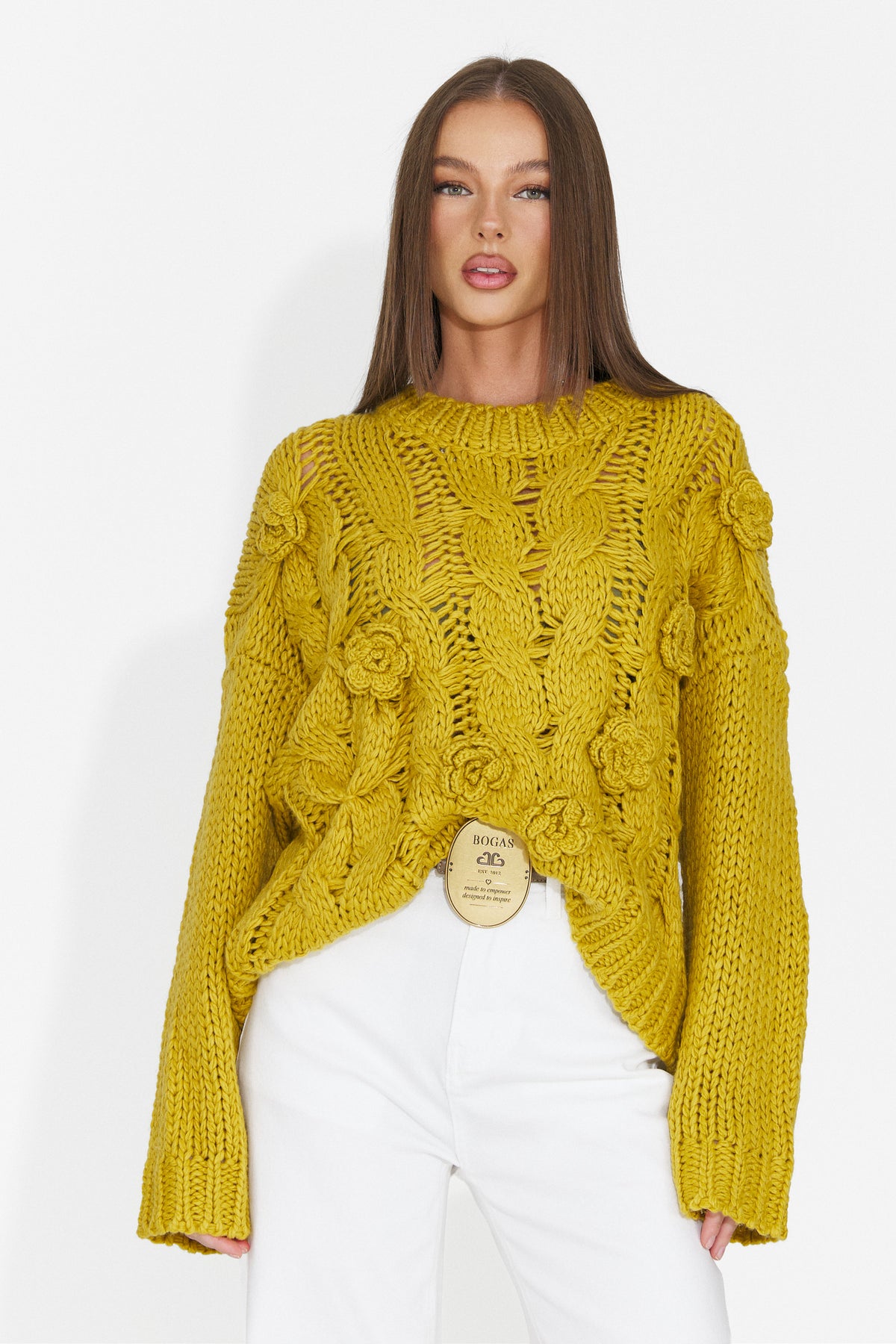 Bluza casual galbena Elsyia Bogas