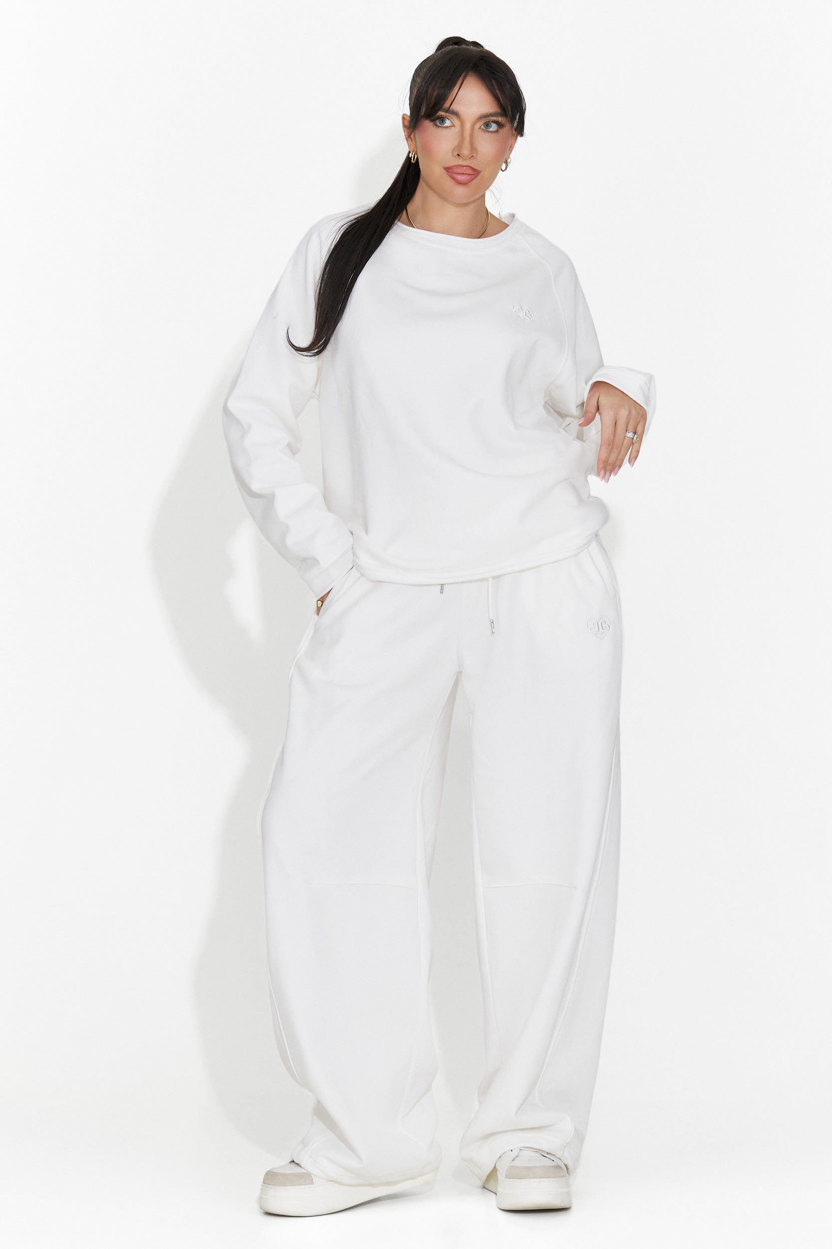 Дамска ежедневна блуза в бяло Kapia Bogas