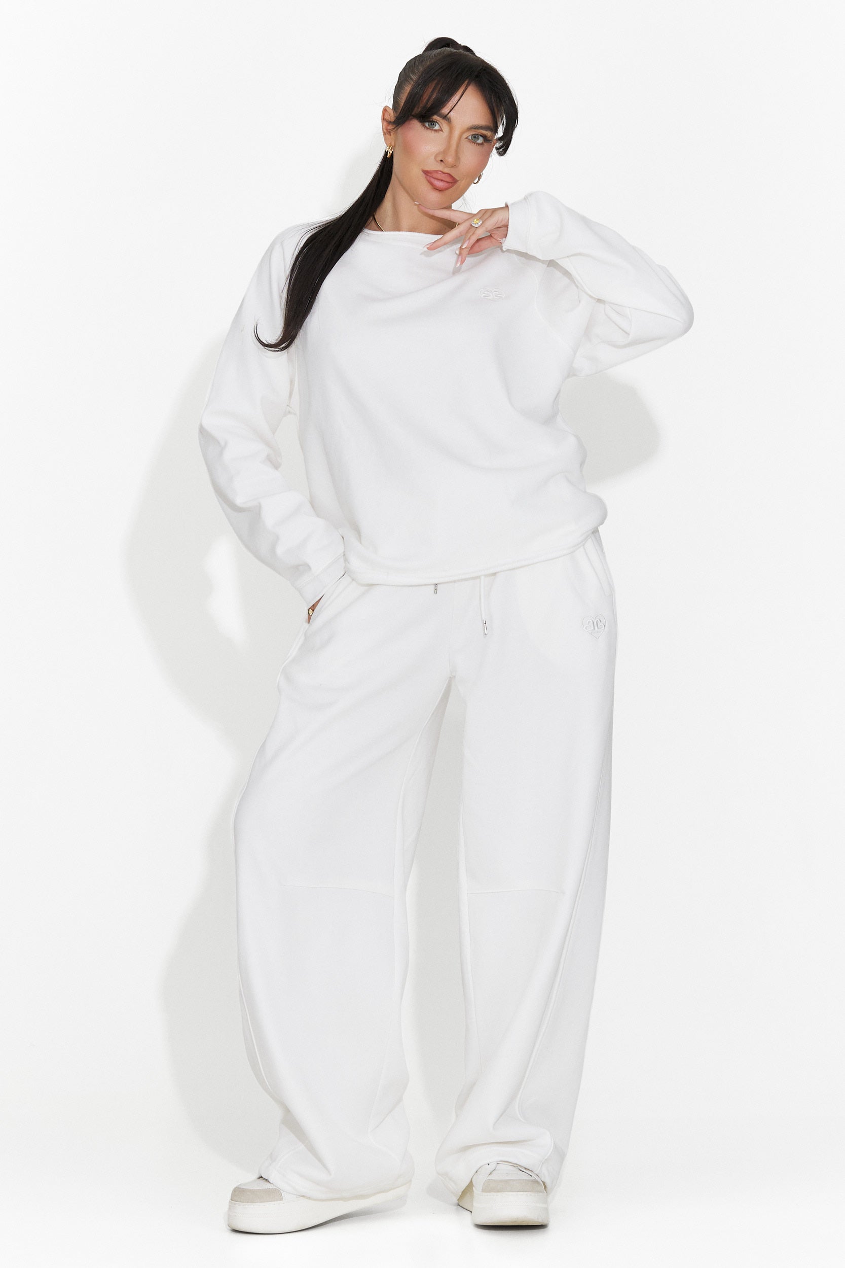 Дамска ежедневна блуза в бяло Kapia Bogas