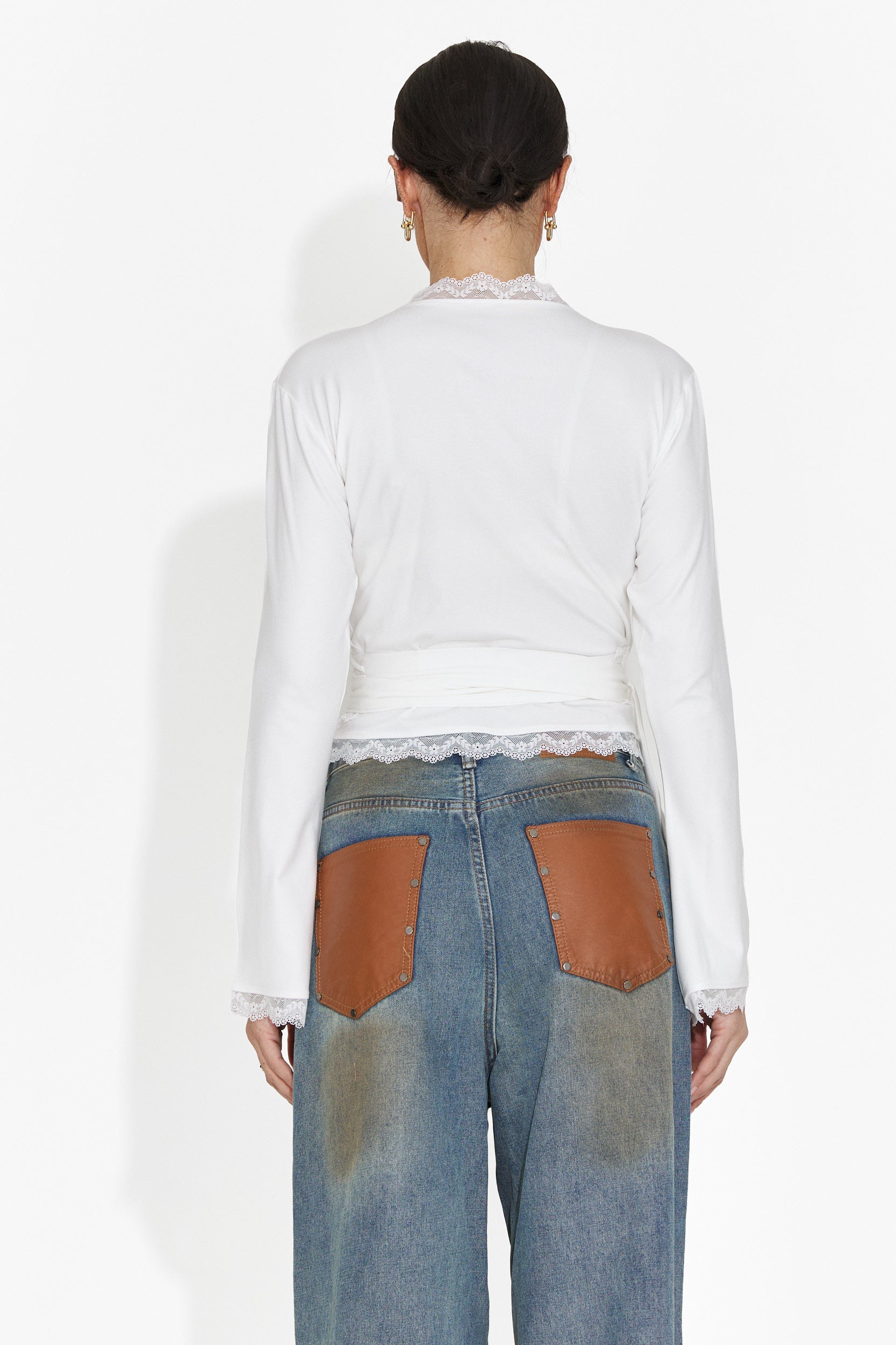 Дамска ежедневна блуза в бяло Zaneta Bogas