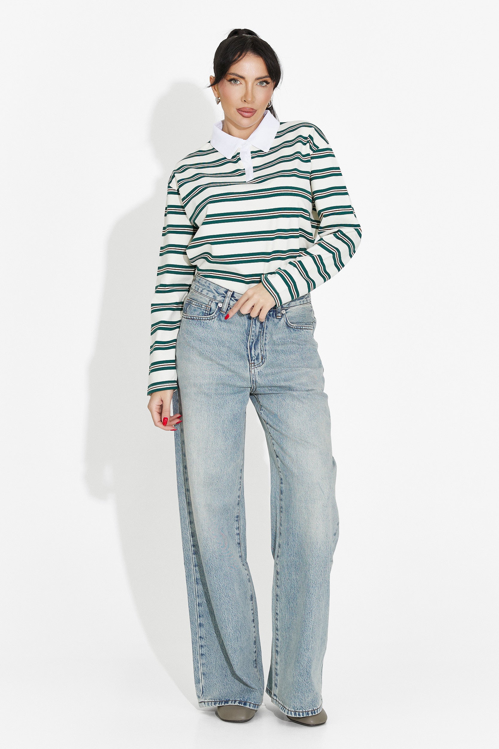 Дамска ежедневна блуза бежова Paloma Bogas