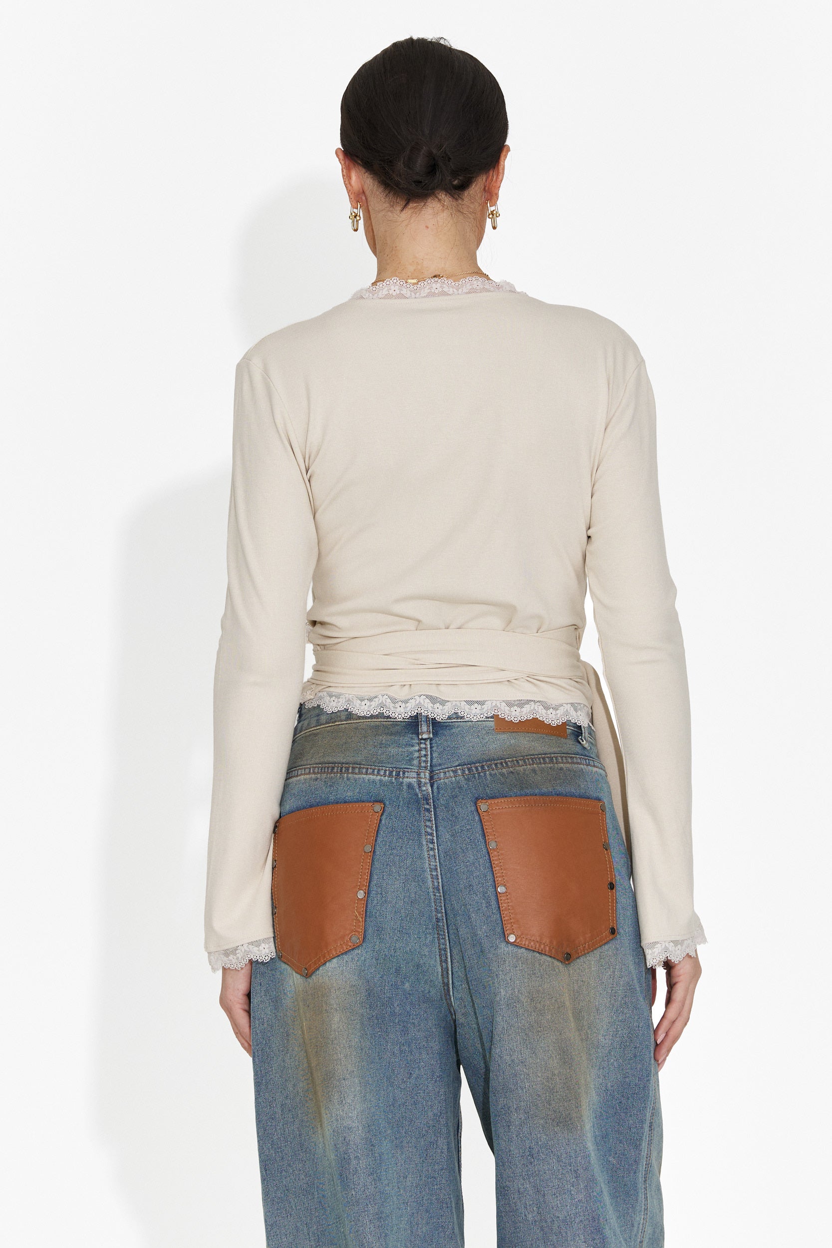 Дамска ежедневна блуза бежова Zaneta Bogas