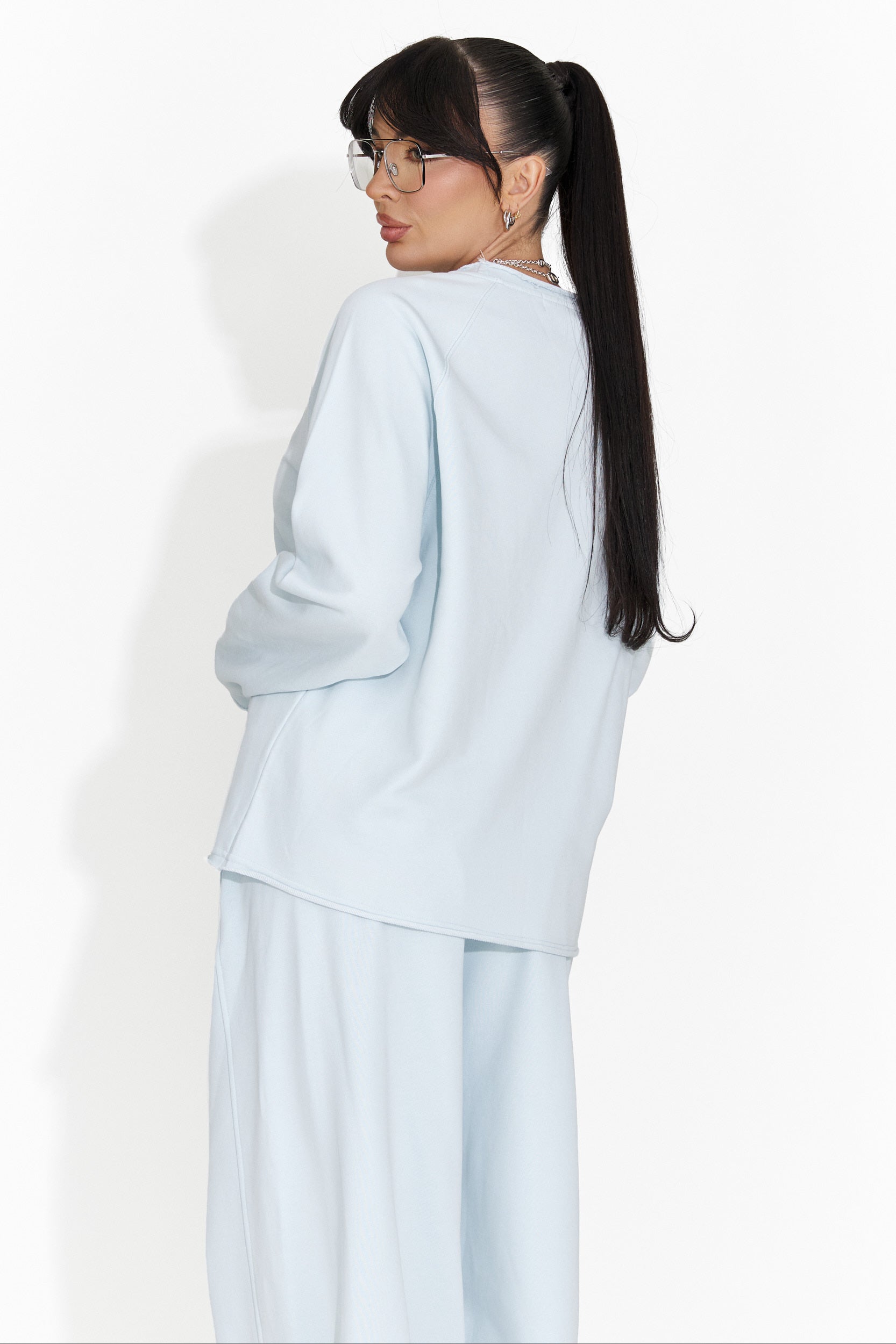 Дамска блуза ежедневна светлосиня Kapia Bogas