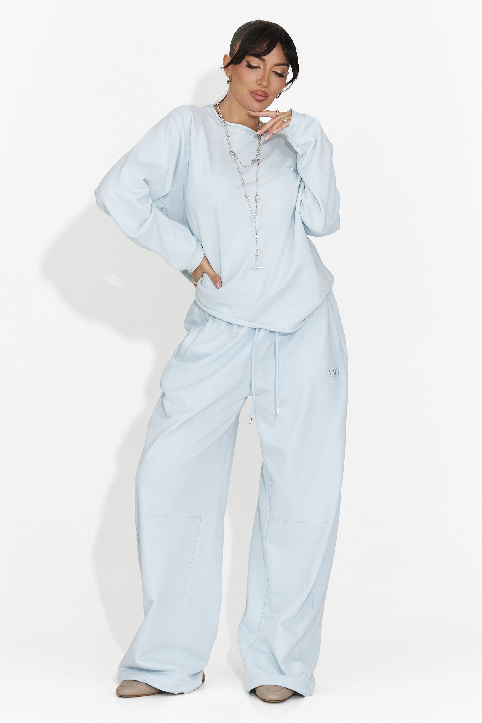 Дамска блуза ежедневна светлосиня Kapia Bogas