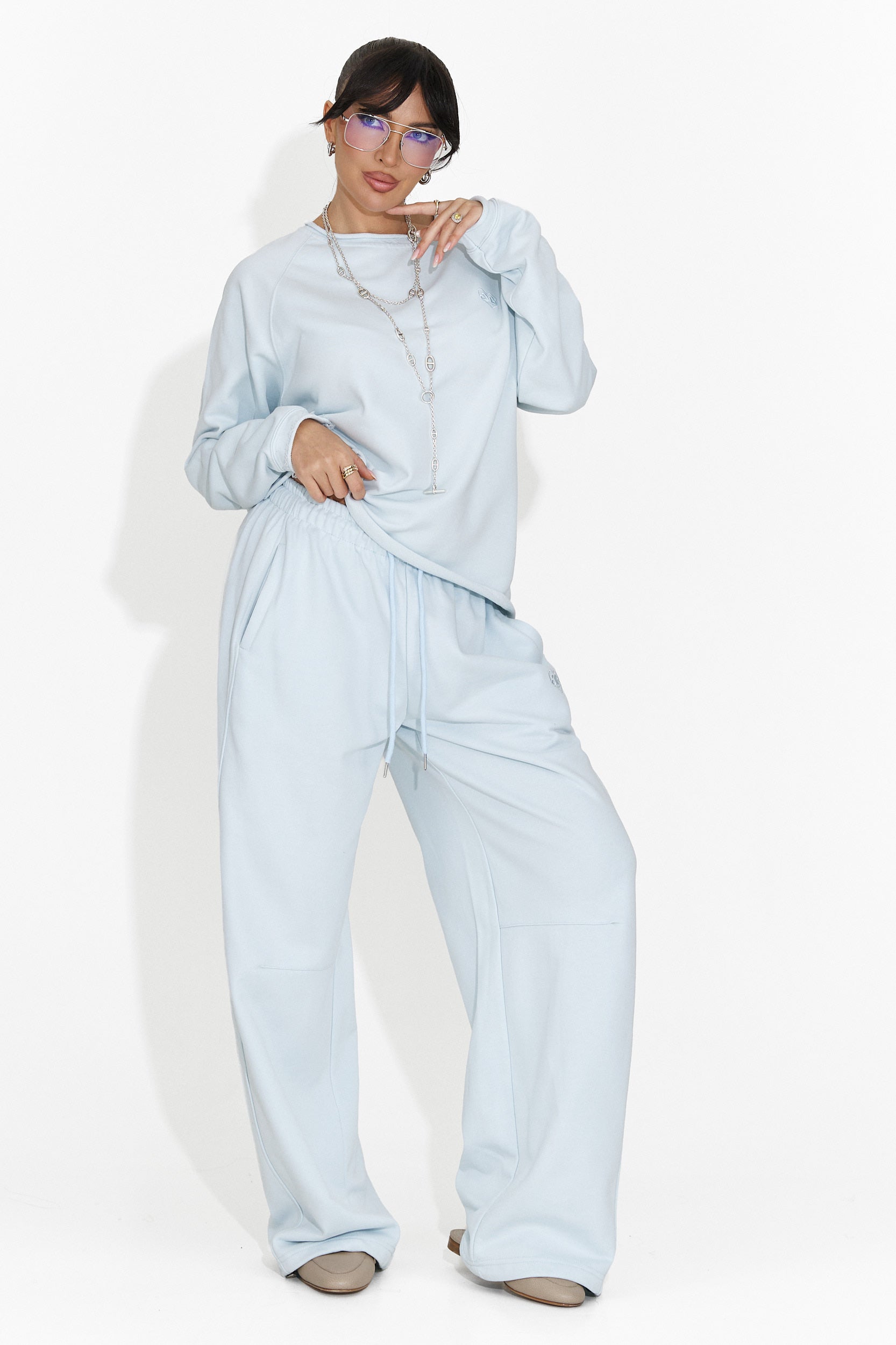 Дамска блуза ежедневна светлосиня Kapia Bogas