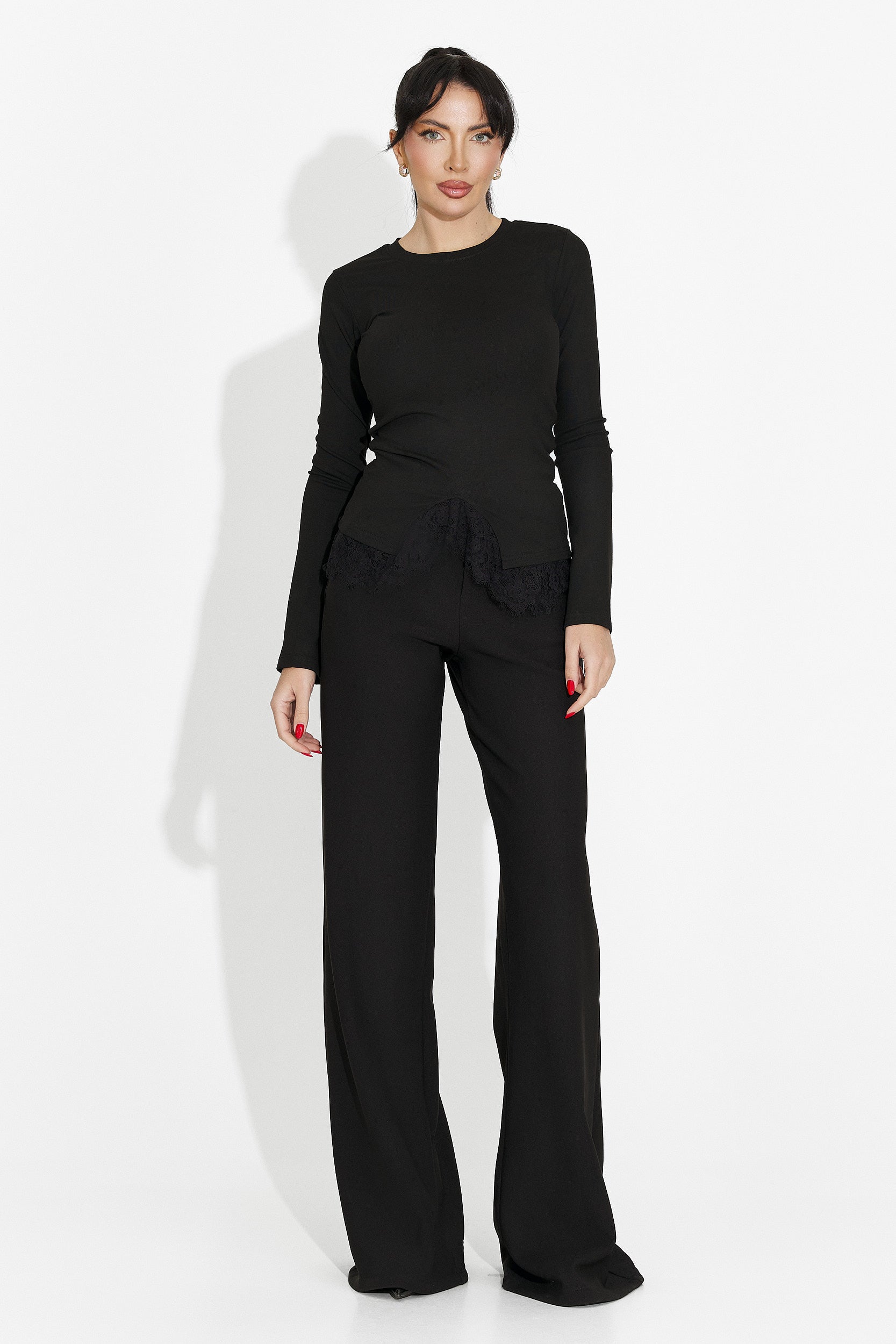 Дамска ежедневна черна блуза Daiela Bogas