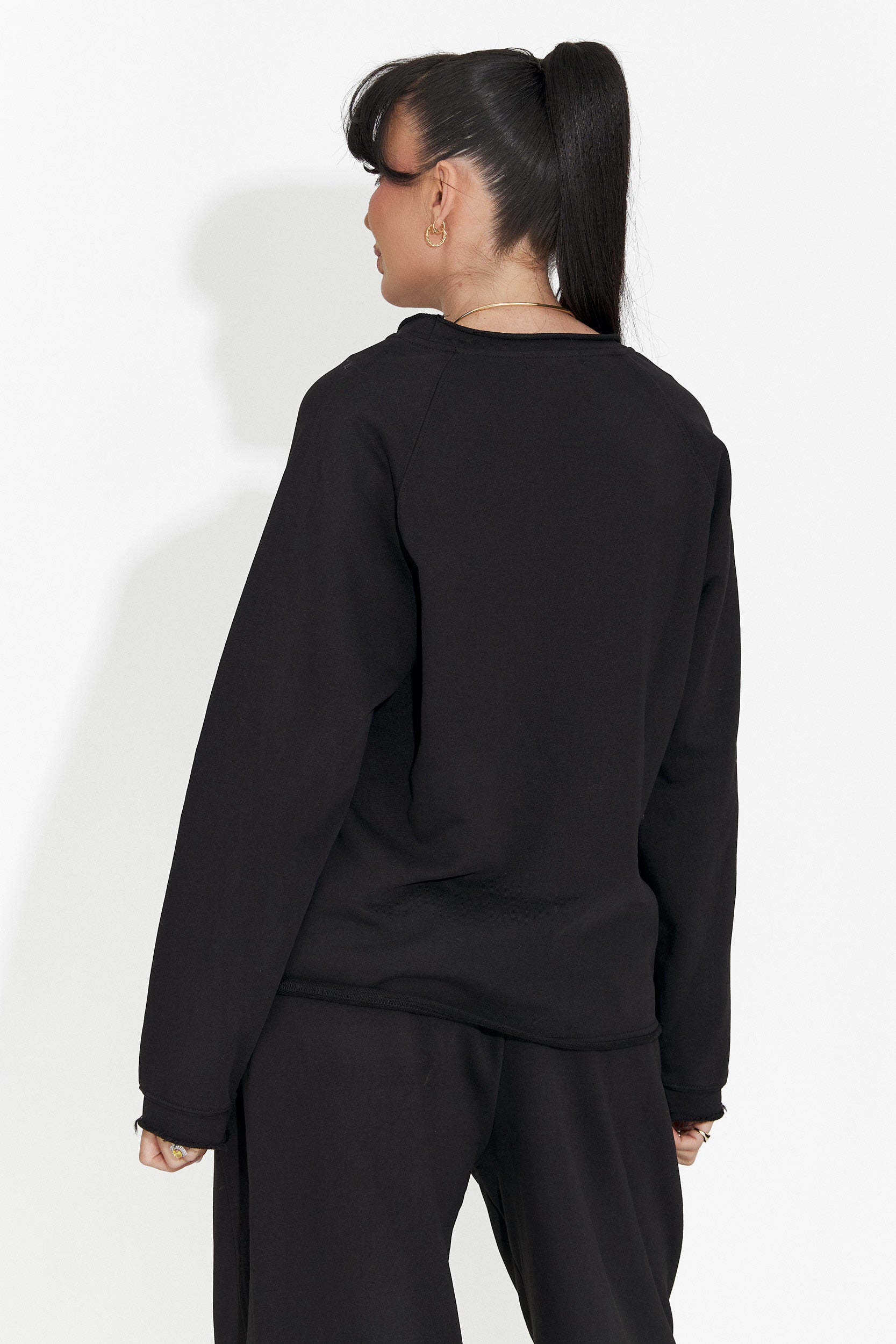 Дамска ежедневна черна блуза Kapia Bogas