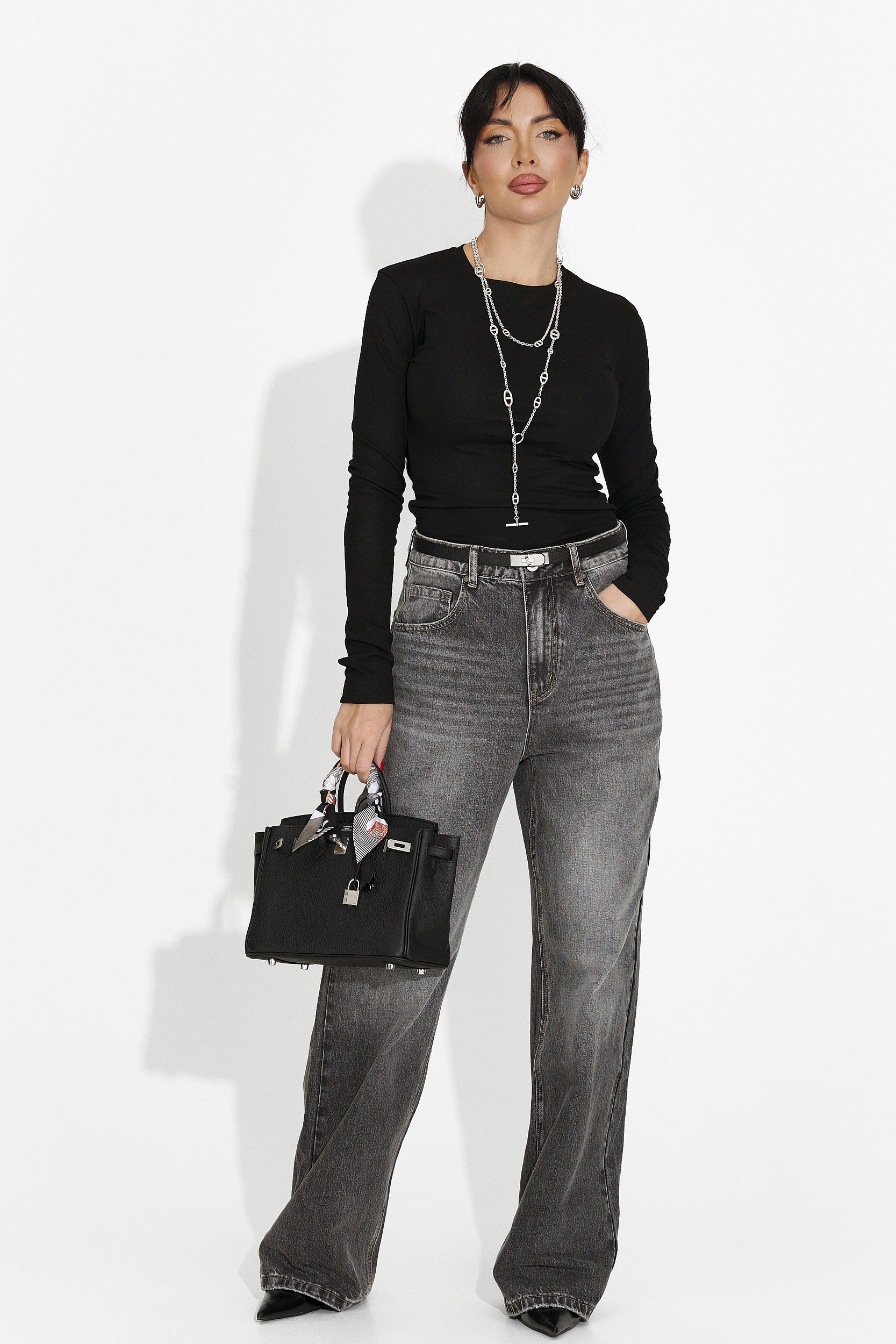 Дамска ежедневна черна блуза Kisena bogas