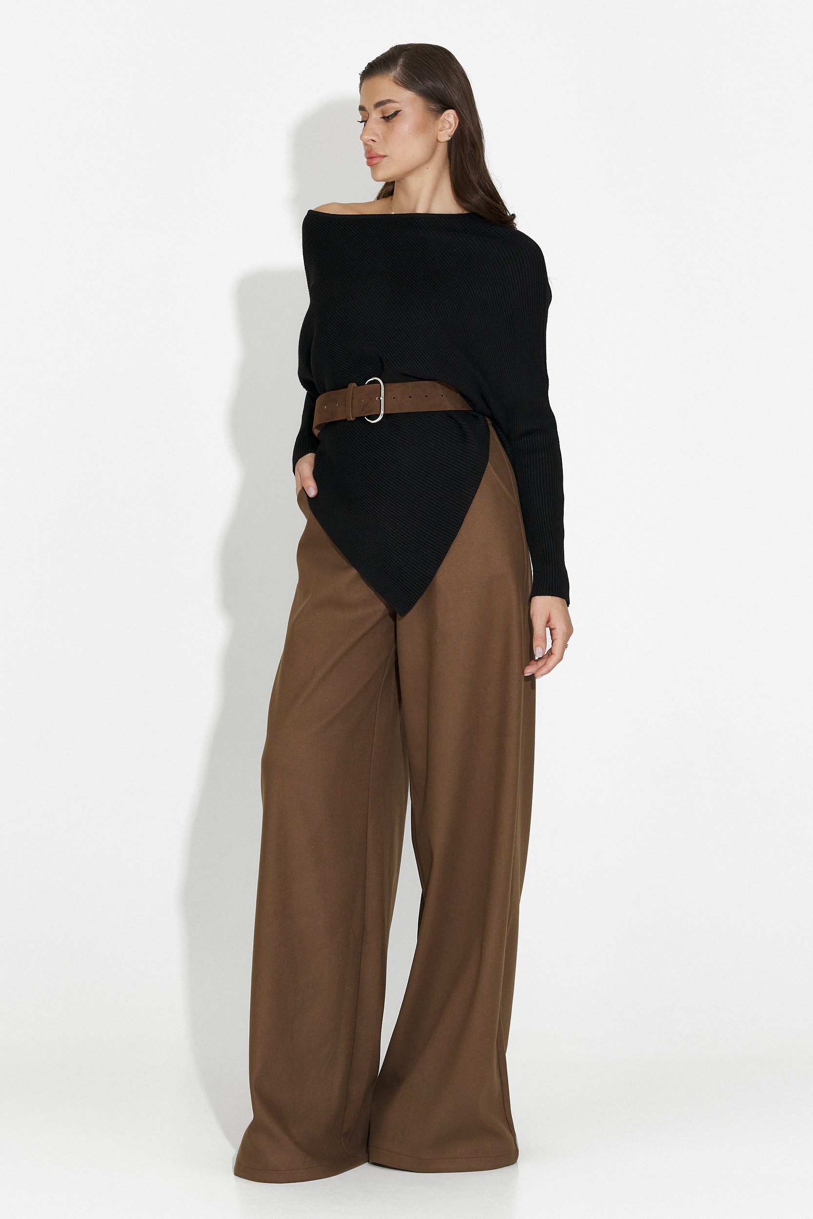 Черна дамска блуза за ежедневие Vedala Bogas