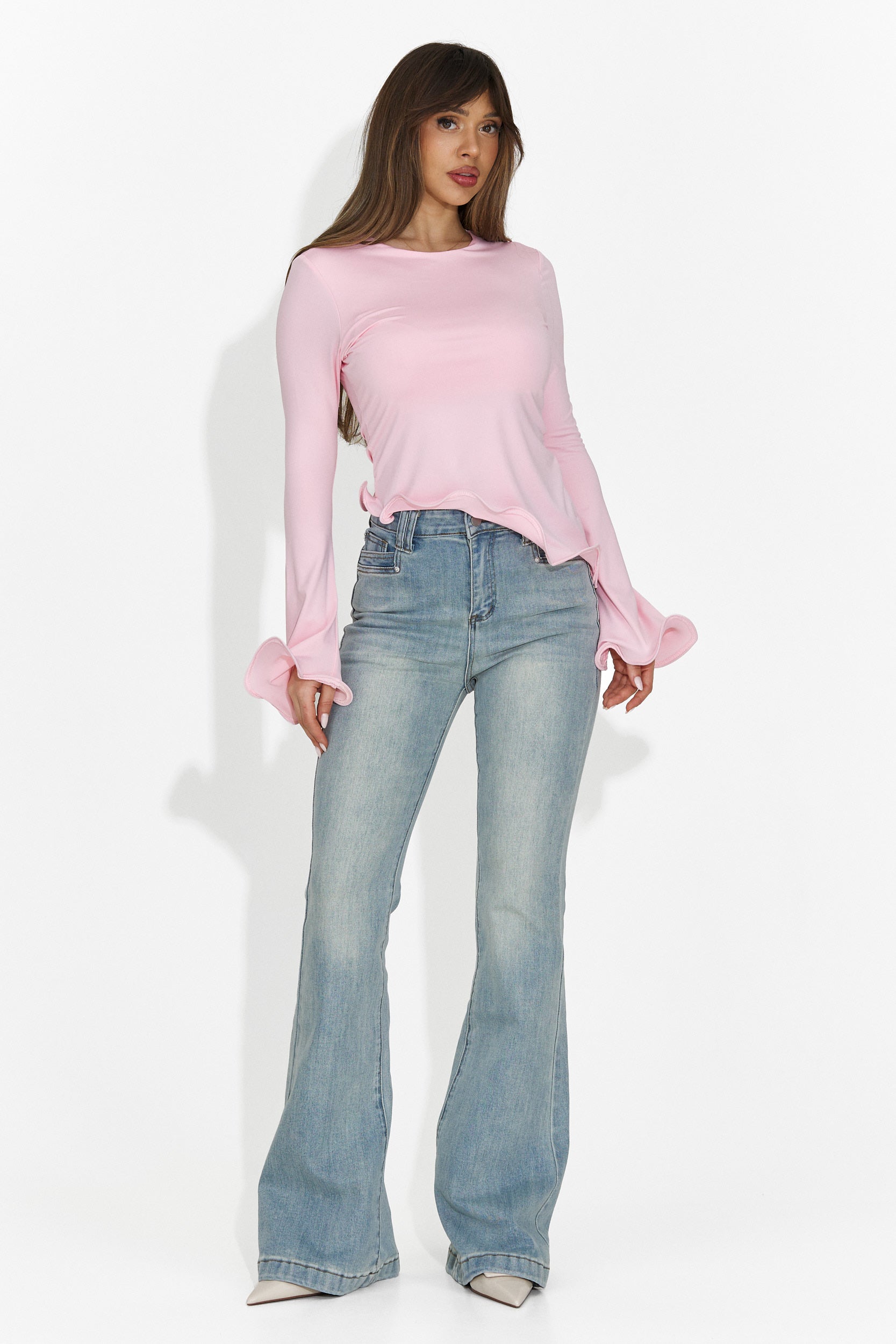 Дамска ежедневна блуза розова Enisea Bogas