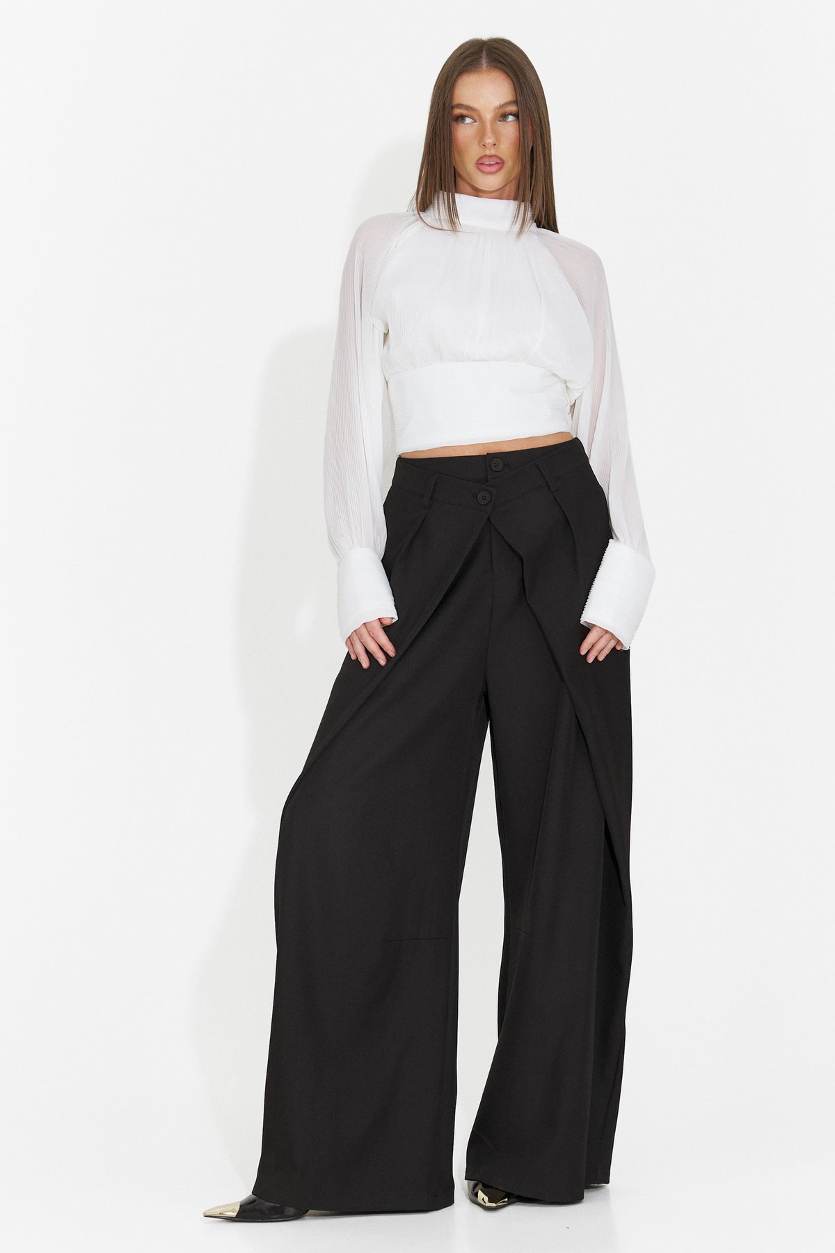 Bluza eleganta alba Zvauiza Bogas