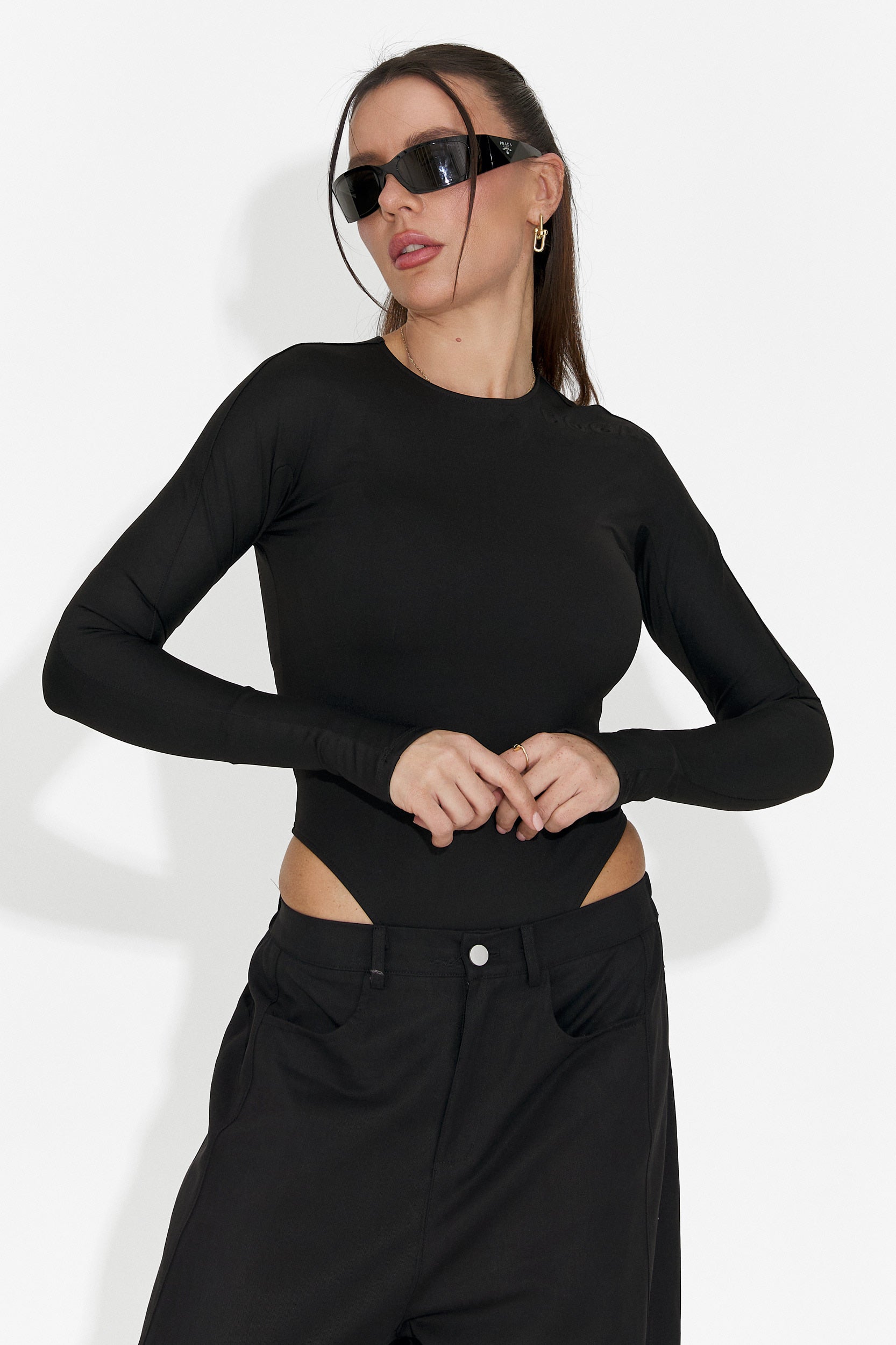 Елегантно дамско тяло черно Mioala Bogas