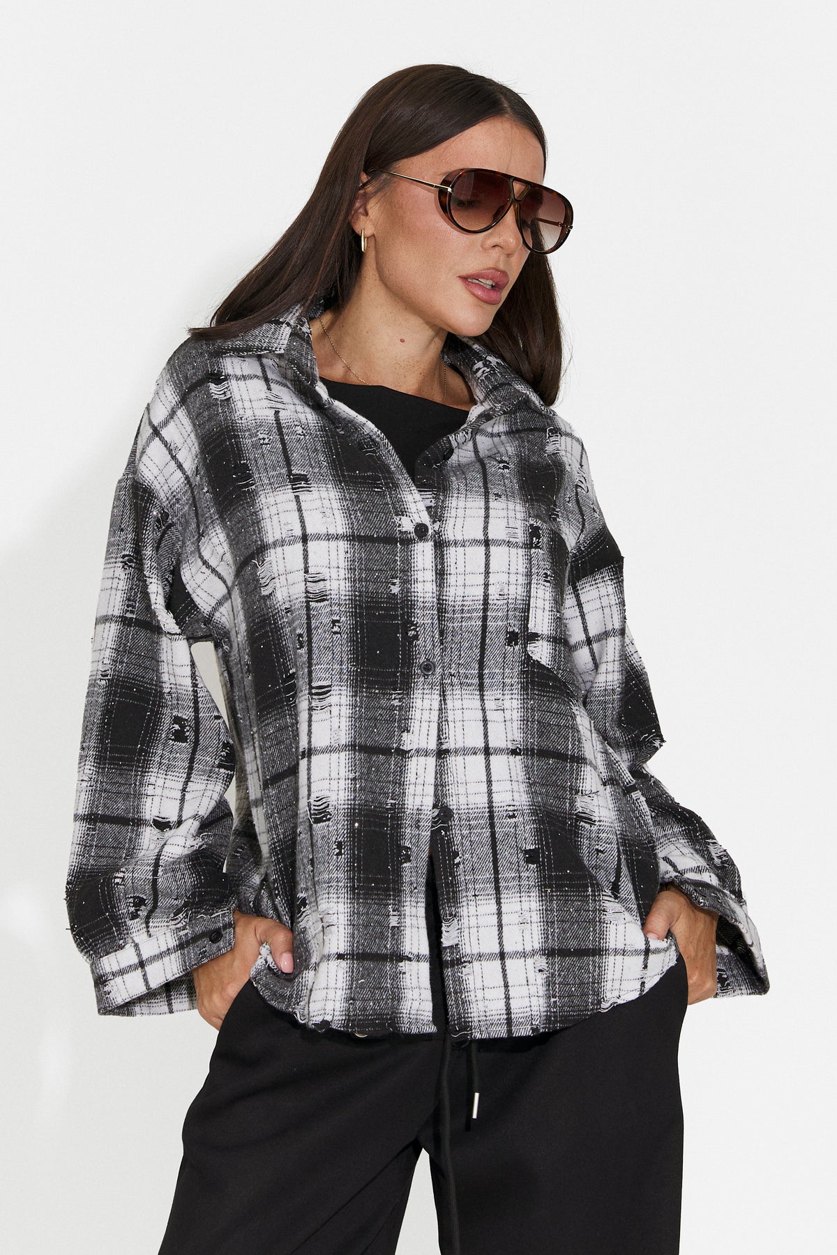 Camasa casual neagra Chivaeza Bogas