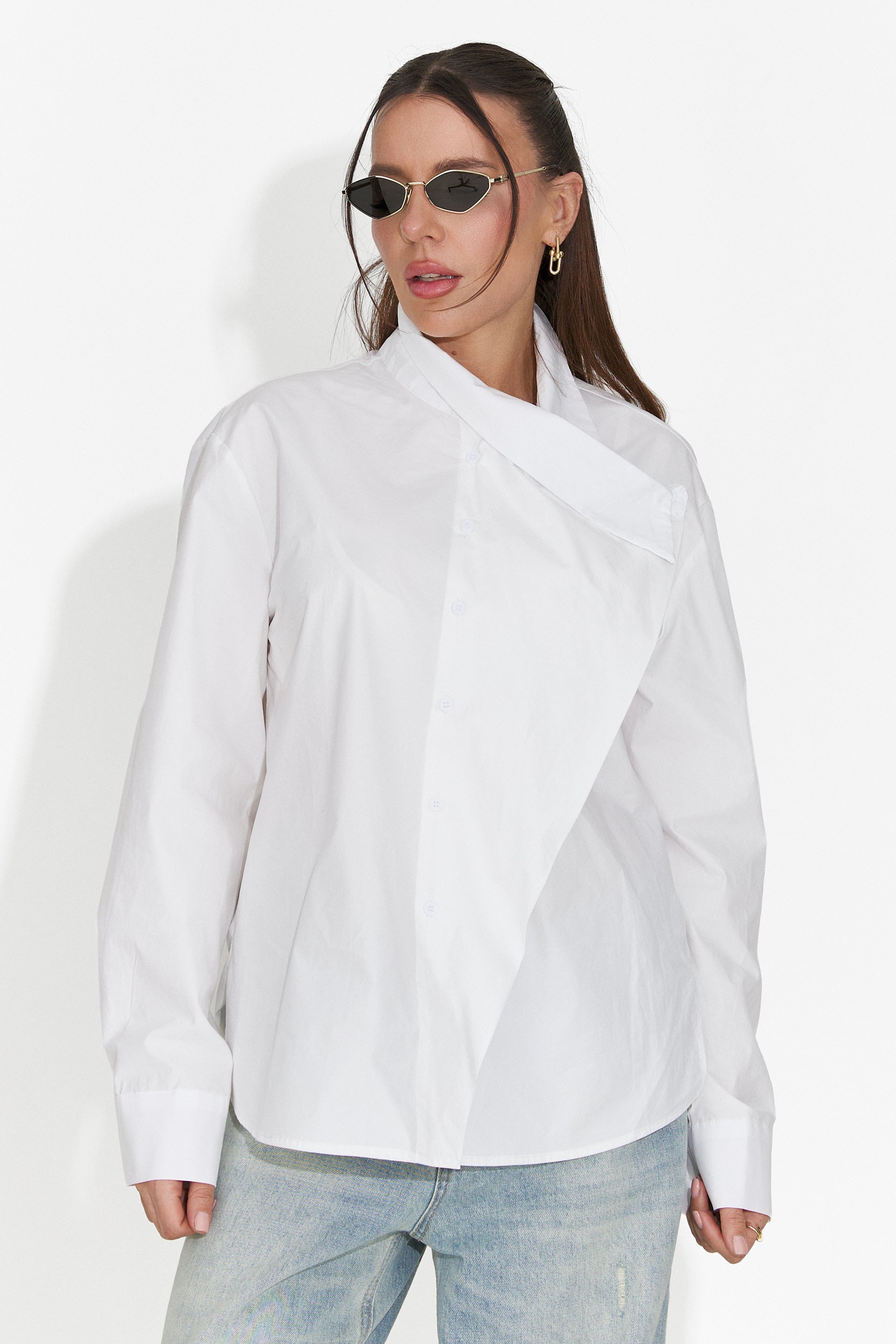 Дамска ежедневна бяла риза Edinea Bogas