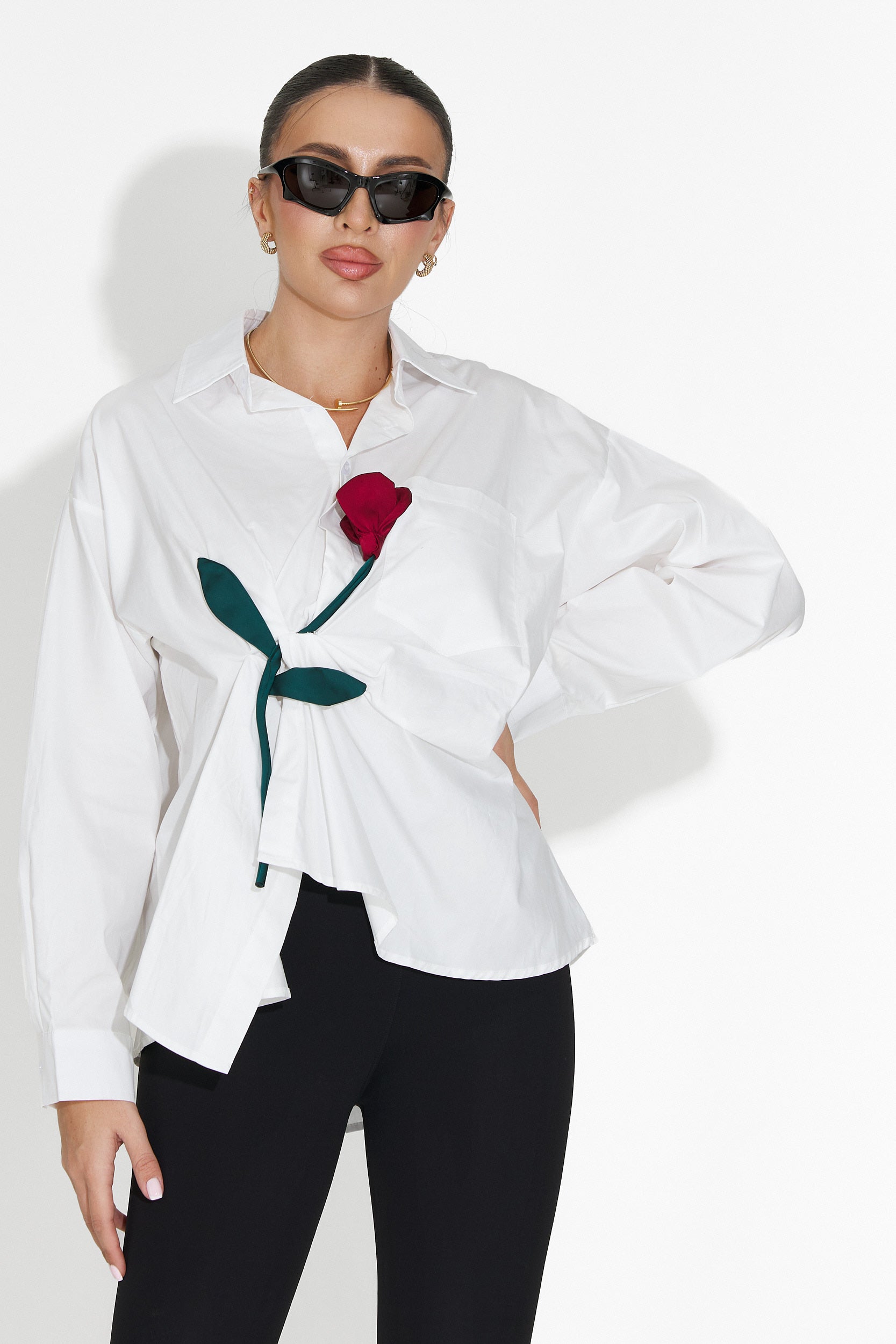 Дамска спортна бяла риза Elaris Bogas