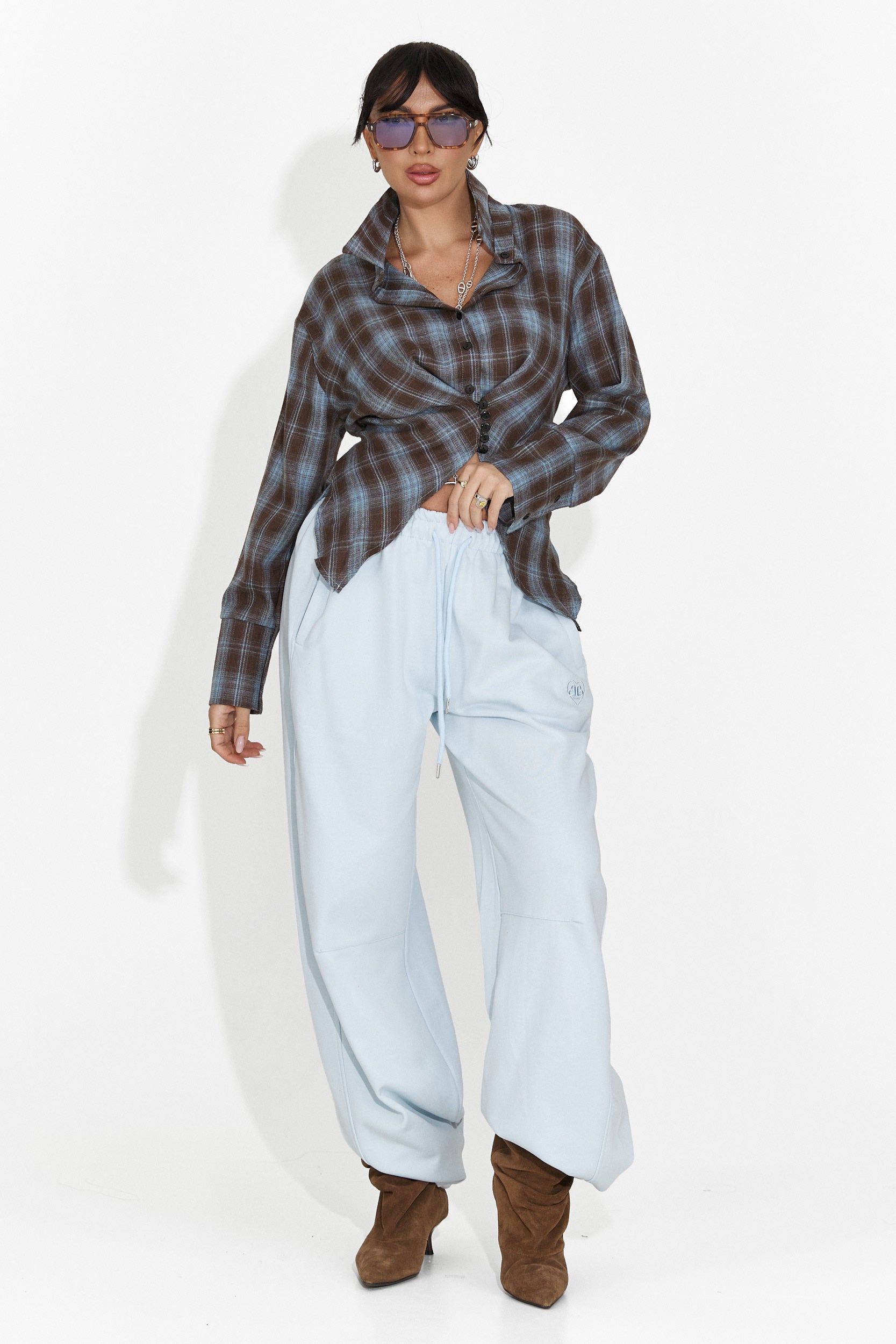 Дамска ежедневна риза светлосиня Laurina Bogas