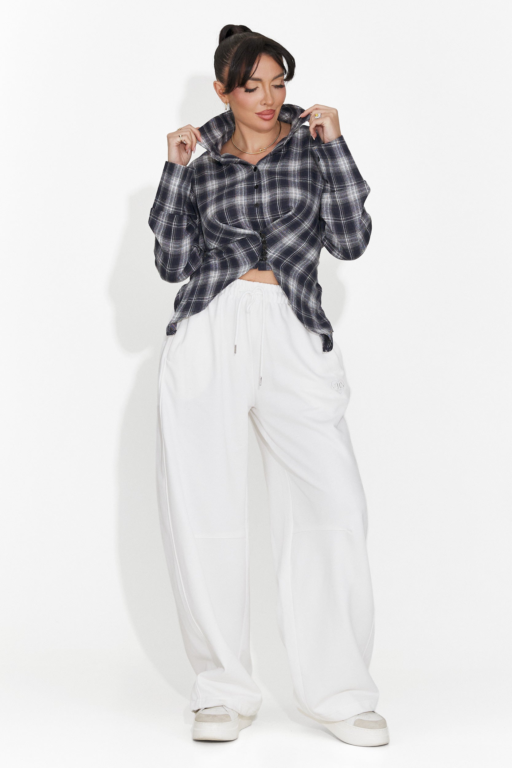 Дамска ежедневна риза в тъмносиньо Laurina Bogas