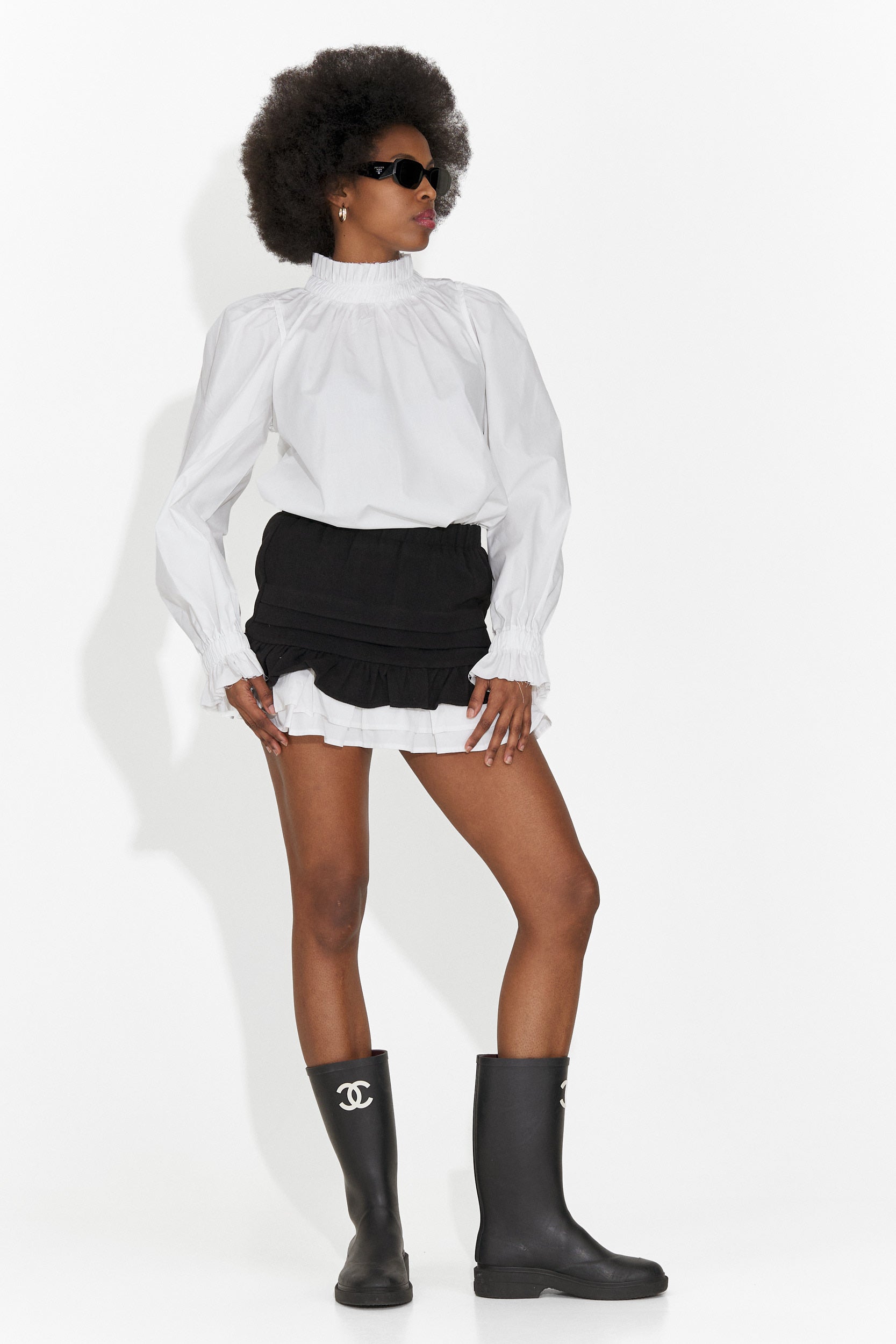 Елегантна бяла дамска риза Floriana Bogas