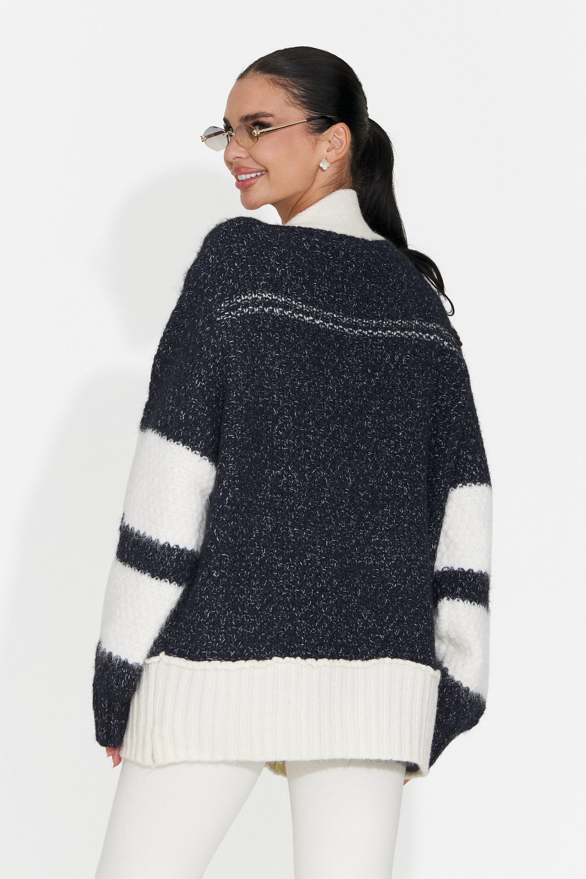 Cardigan casual crem Bloyalia Bogas