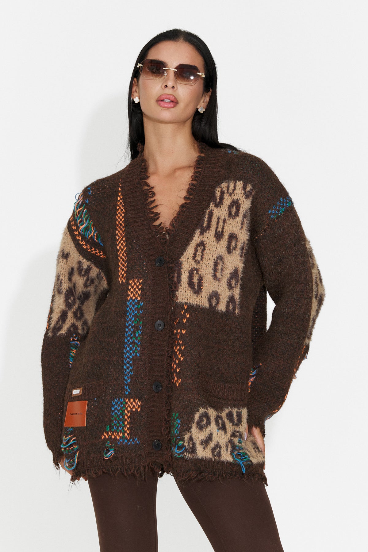 Cardigan casual maro Luneiola Bogas