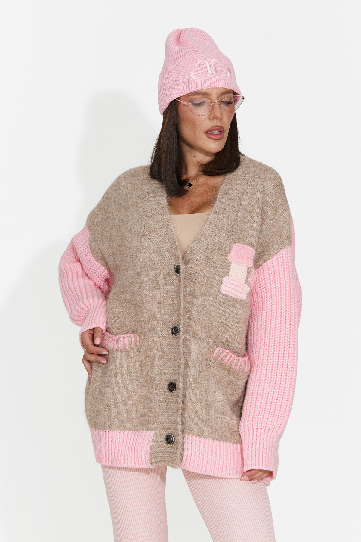 Cardigan casual roz Lylyra Bogas