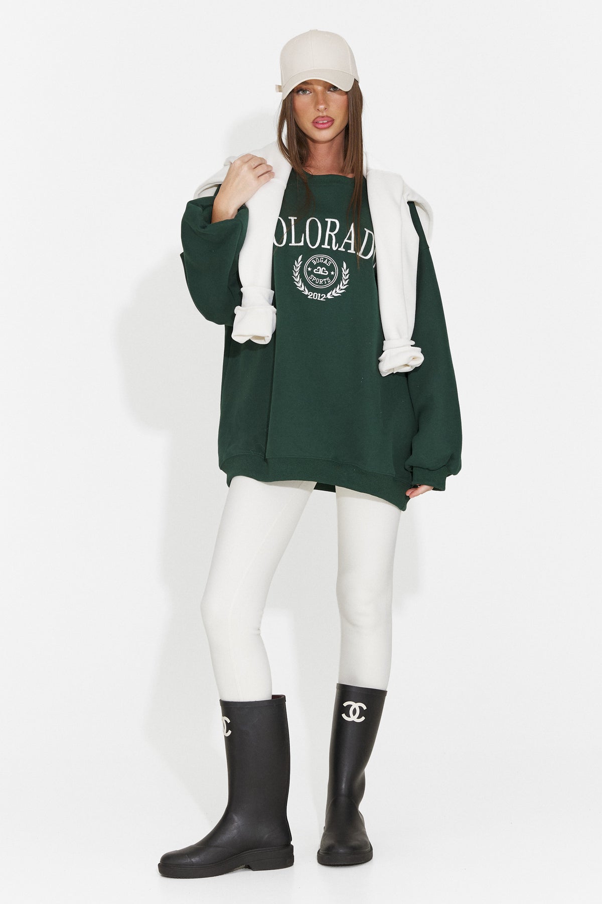 Colanti casual crem Crunivila Bogas