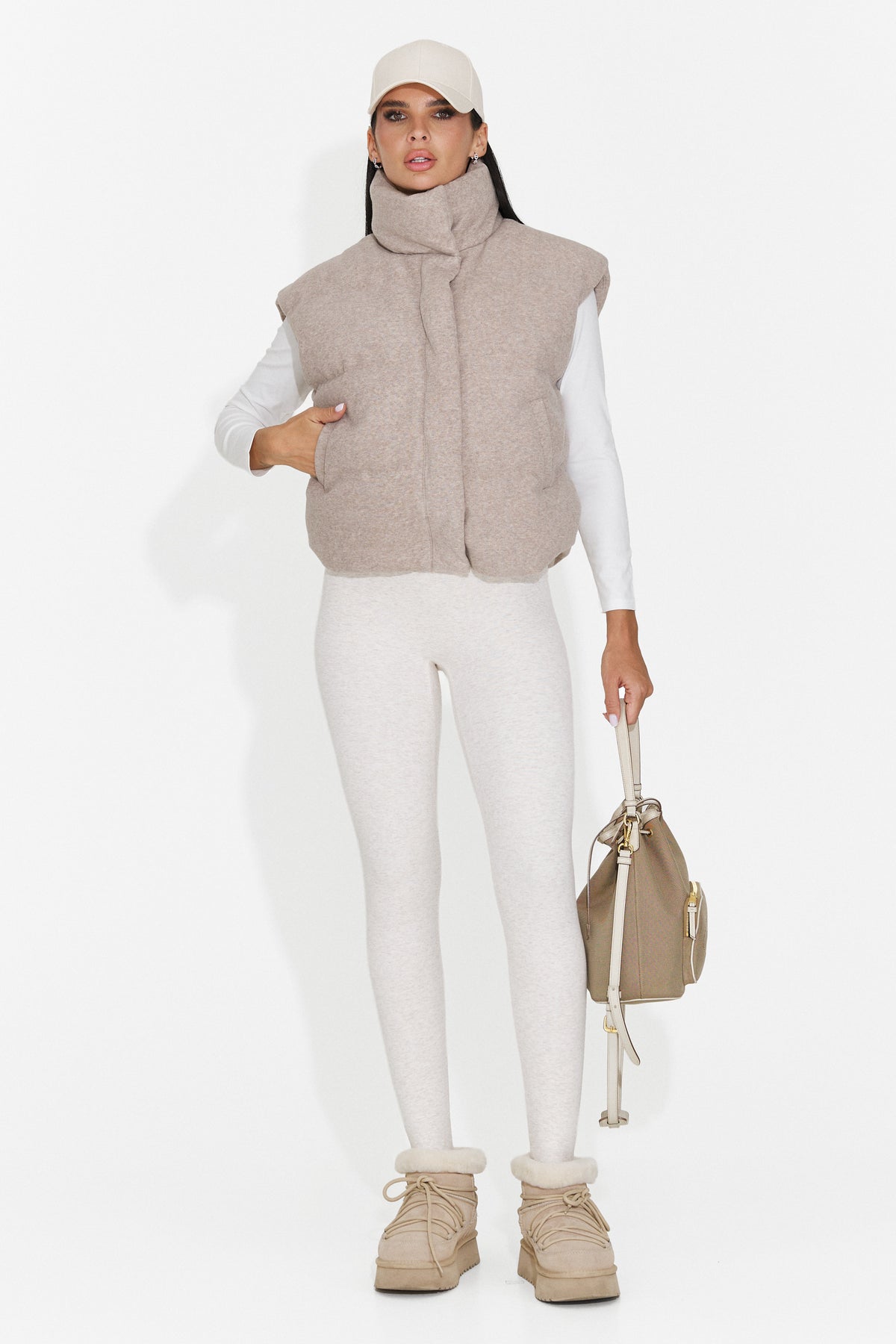 Colanti casual crem Pruzena Bogas