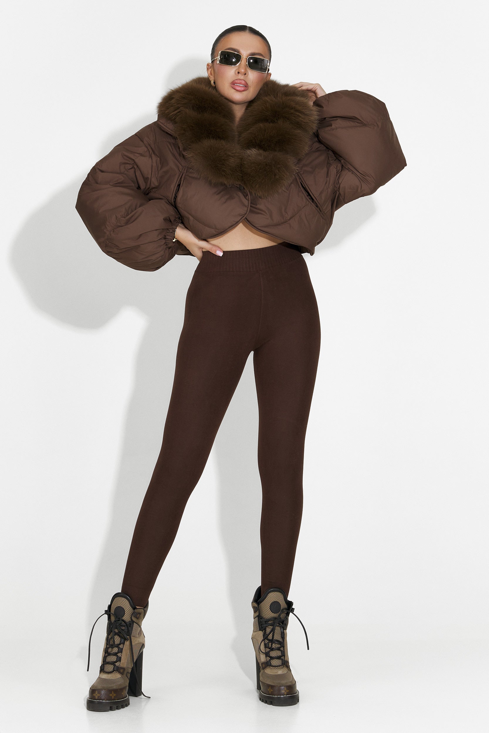 Дамски кафяви легинги Confortlux от Otalira Bogas