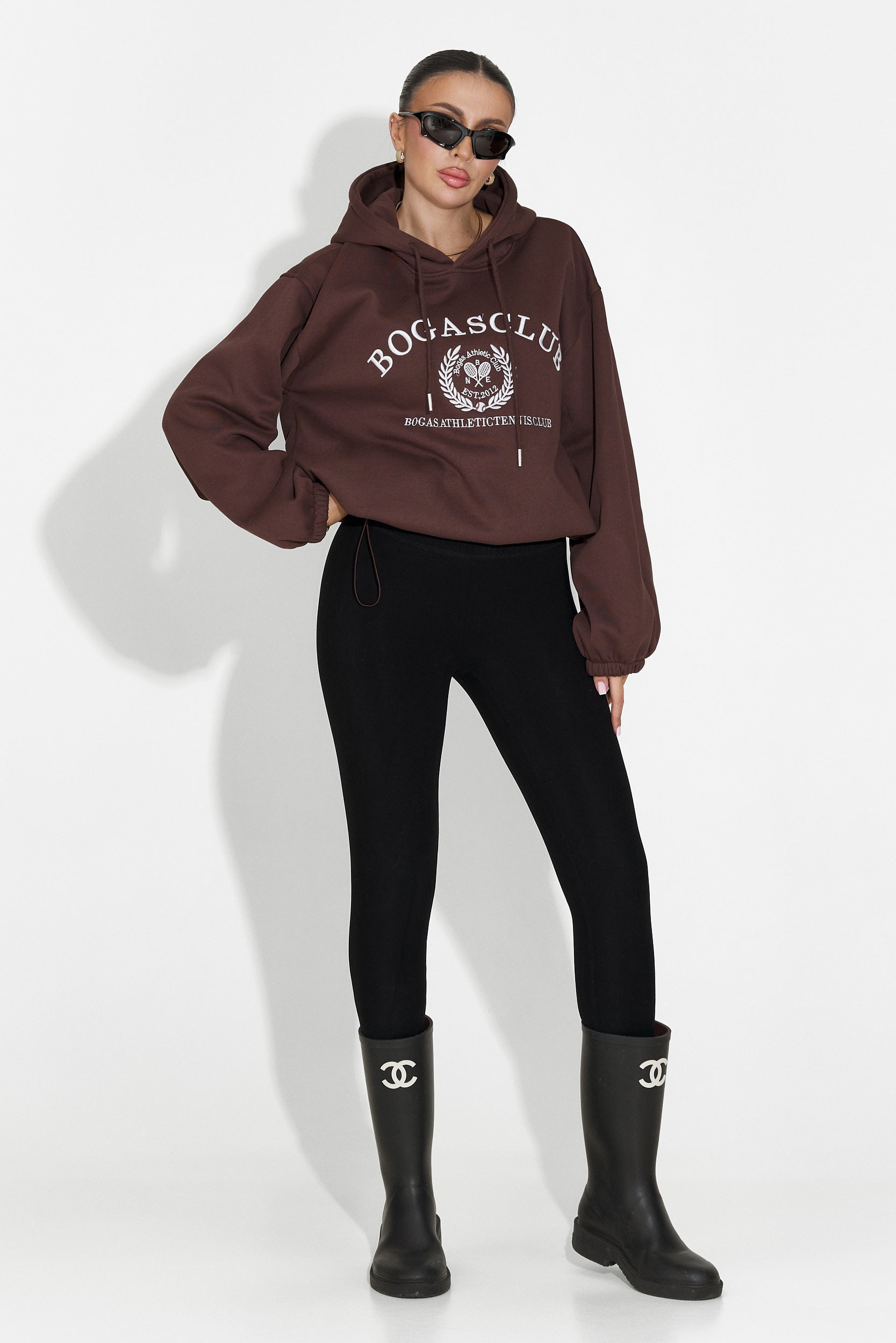 Черни компресивни топли чорапогащи Michelina Bogas