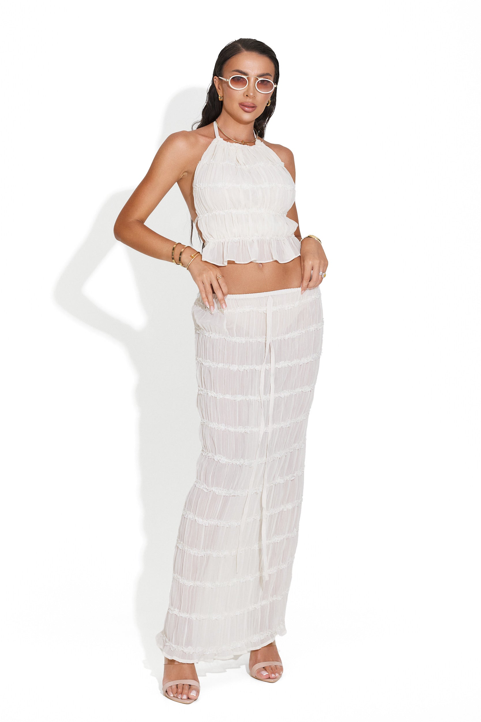 Комплект с бежова пола Floretia Bogas