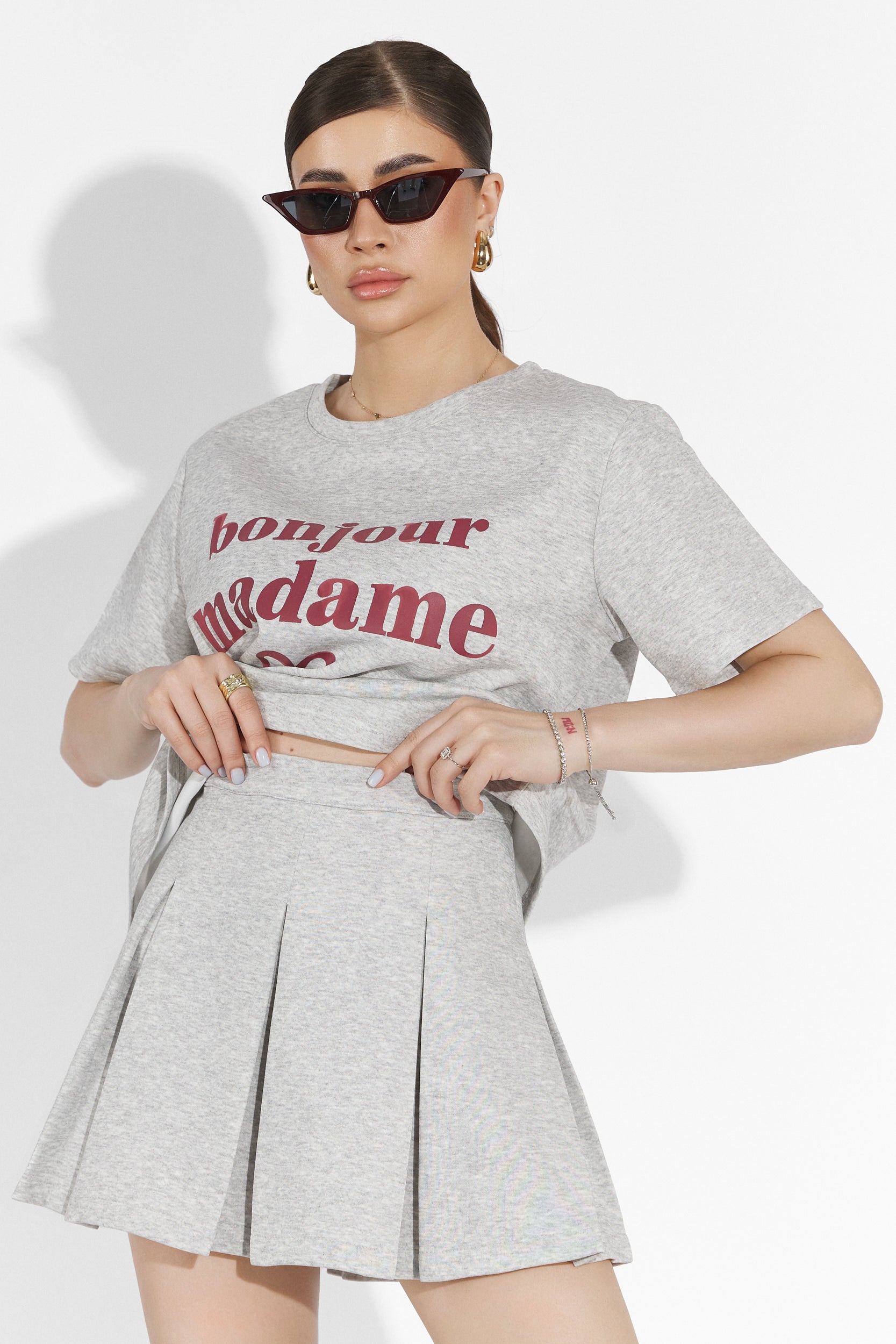 Комплект с сива пола Myana Bogas